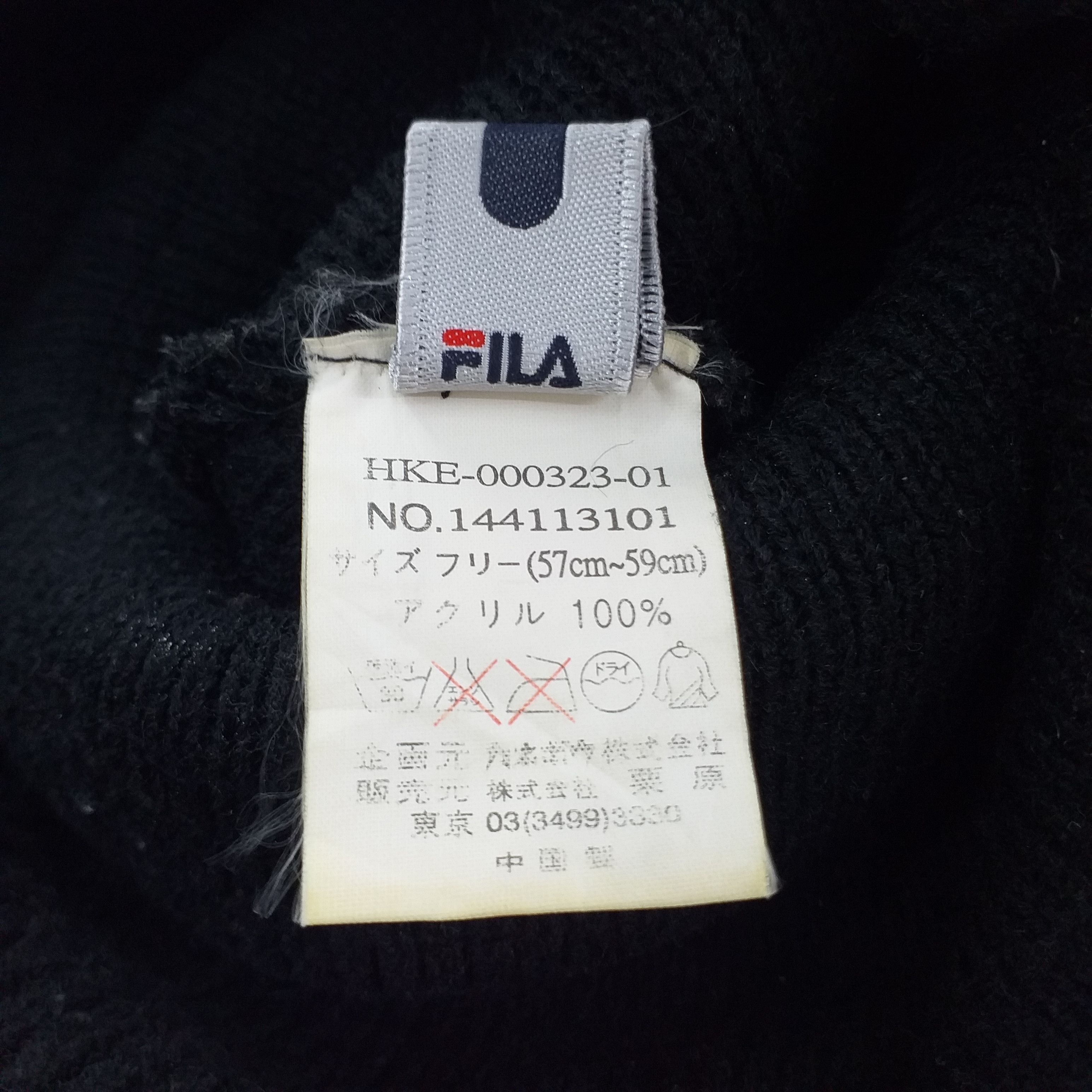 Fila FILA Embroidery Spell out Snow Cap Hat Beanie -BN056 Size ONE SIZE - 4 Thumbnail
