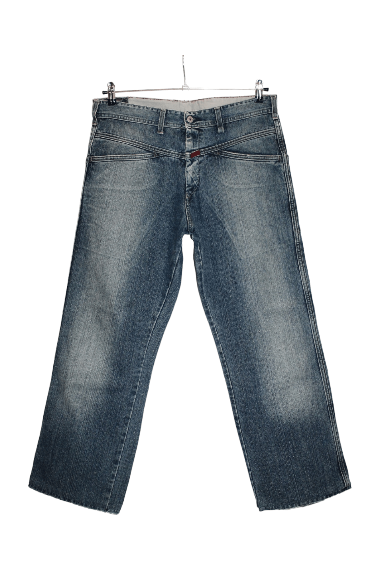 Marithe + Francois Girbaud VTG Marithe Francois Girbaud Blue Faded Denim Baggy Jeans Size US 34 / EU 50 - 1 Thumbnail
