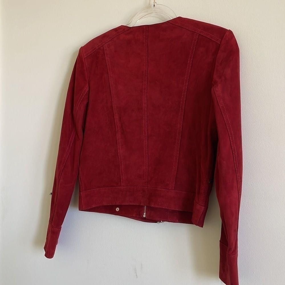 Iro IRO Tatiana Leather Jacket in Red Size 40 (French) Size M / US 6-8 / IT 42-44 - 6 Thumbnail