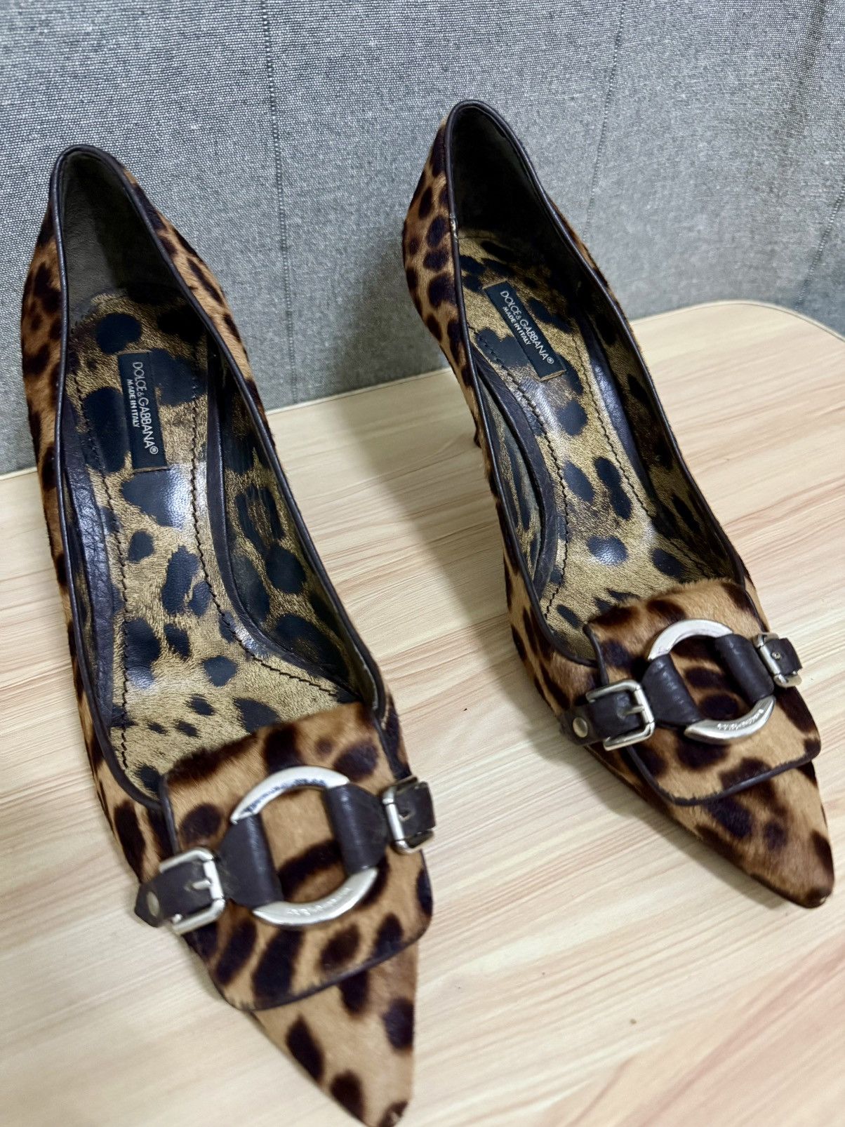 Dolce & Gabbana Dolce & Gabbana leopard print pony hair heels Size US 8 / IT 38 - 4 Thumbnail