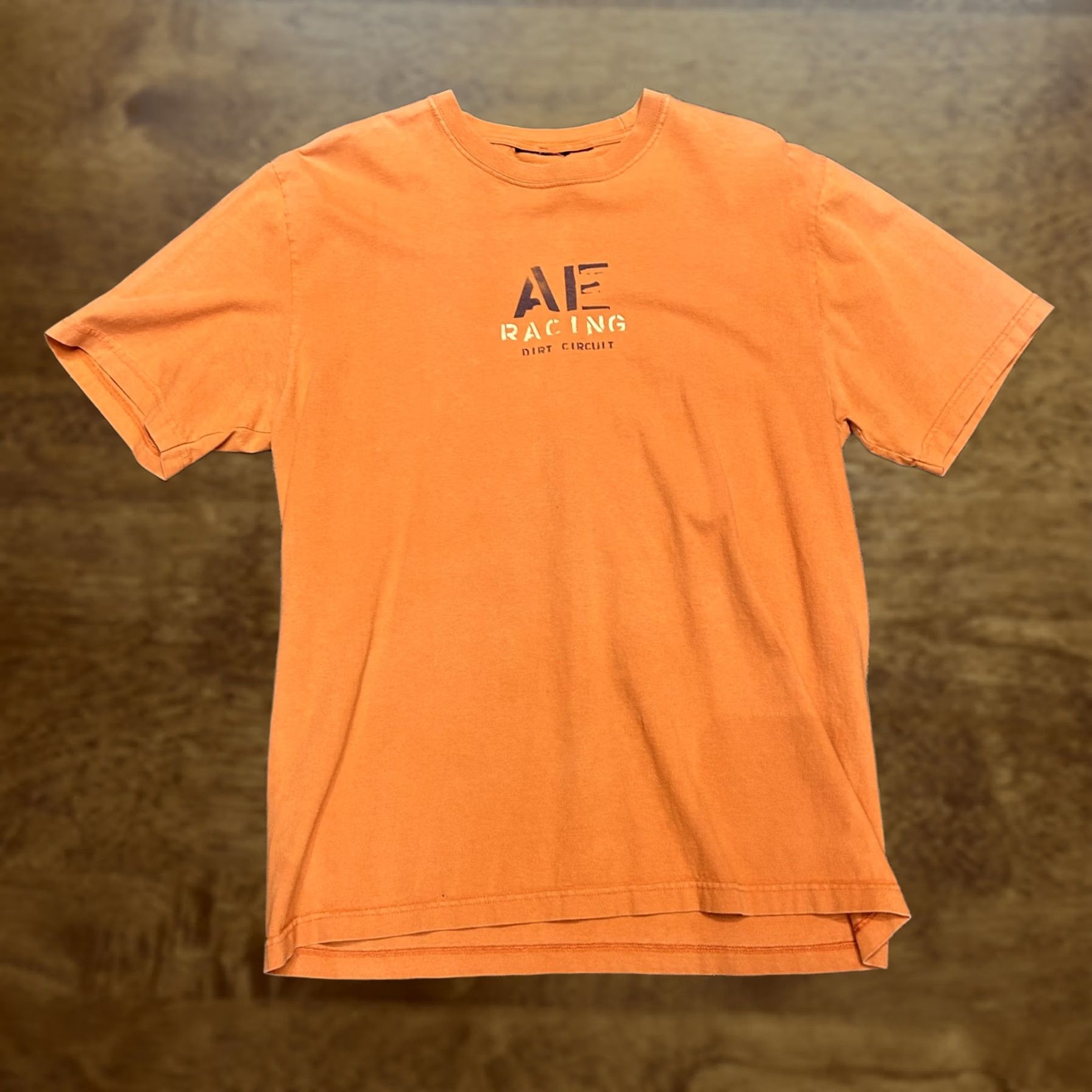 Vintage AE Racing Shirt Mens Medium Orange Dirt Circuit Graphic Motorsport Racing Tee Size US M / EU 48-50 / 2 - 1 Thumbnail