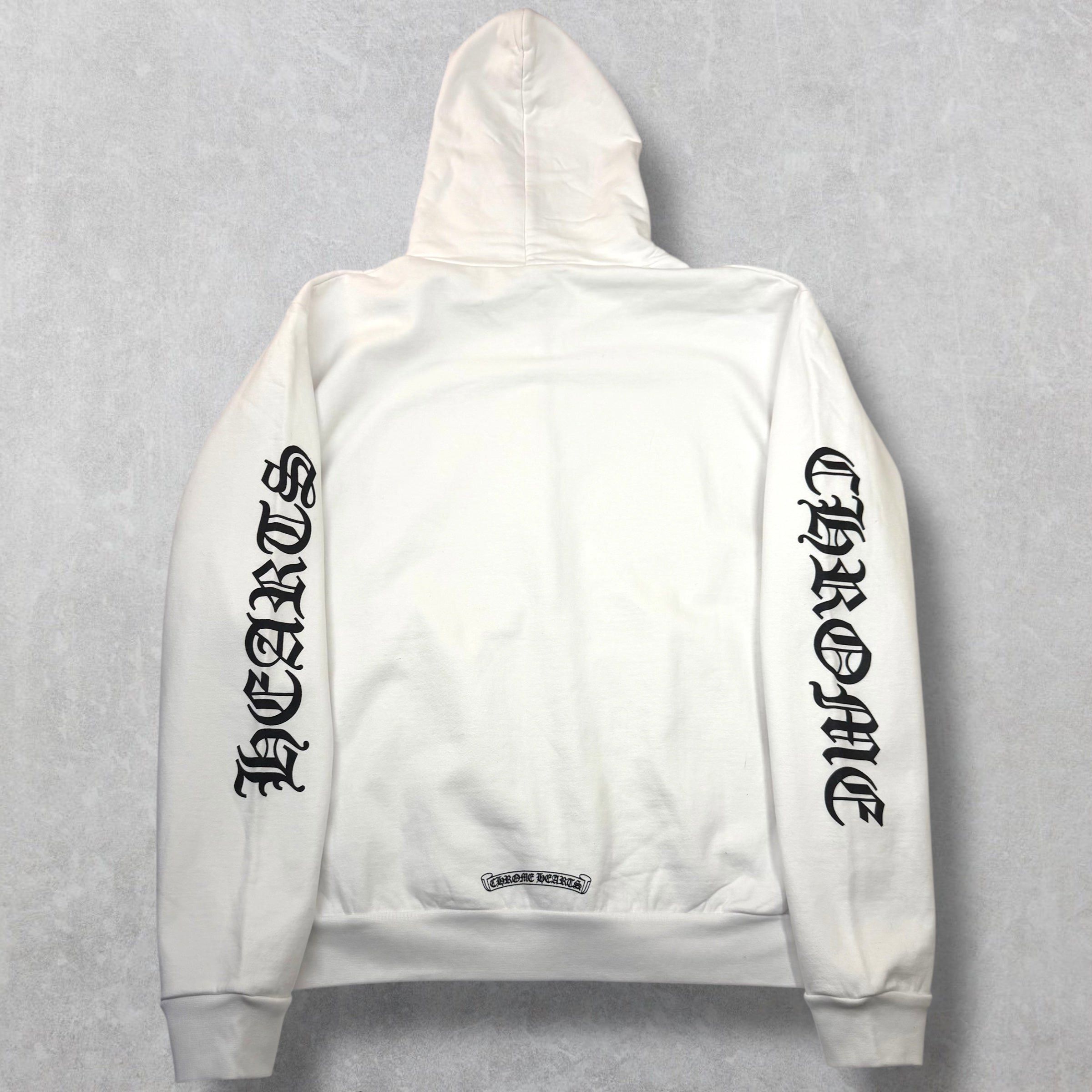 Chrome Hearts Chrome Hearts Vertical Zip Up White Hoodie L Size US L / EU 52-54 / 3 - 2 Thumbnail