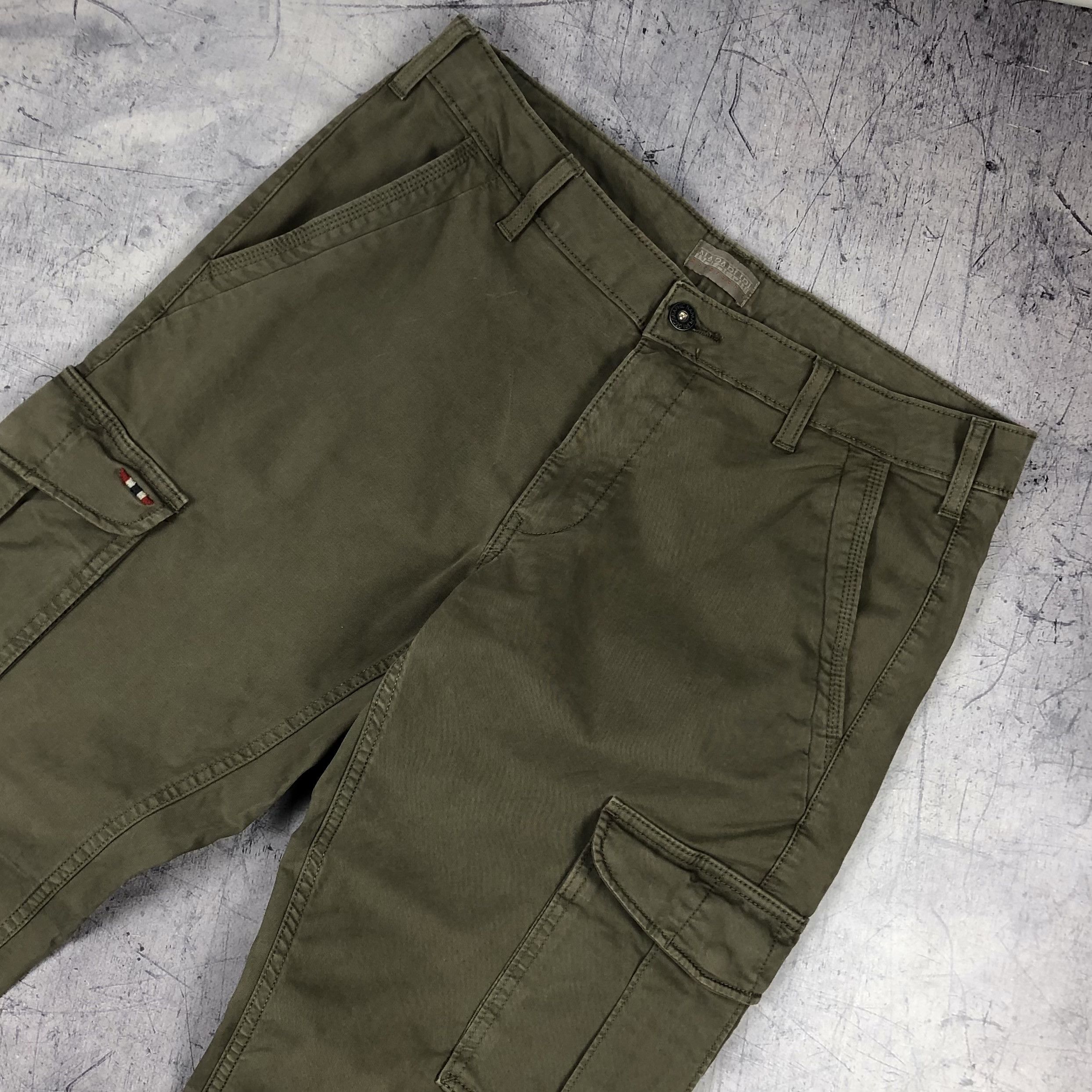 Napapijri Napapijri Cargo Pocket Pants Casual Khaki Size US 33 - 3 Thumbnail