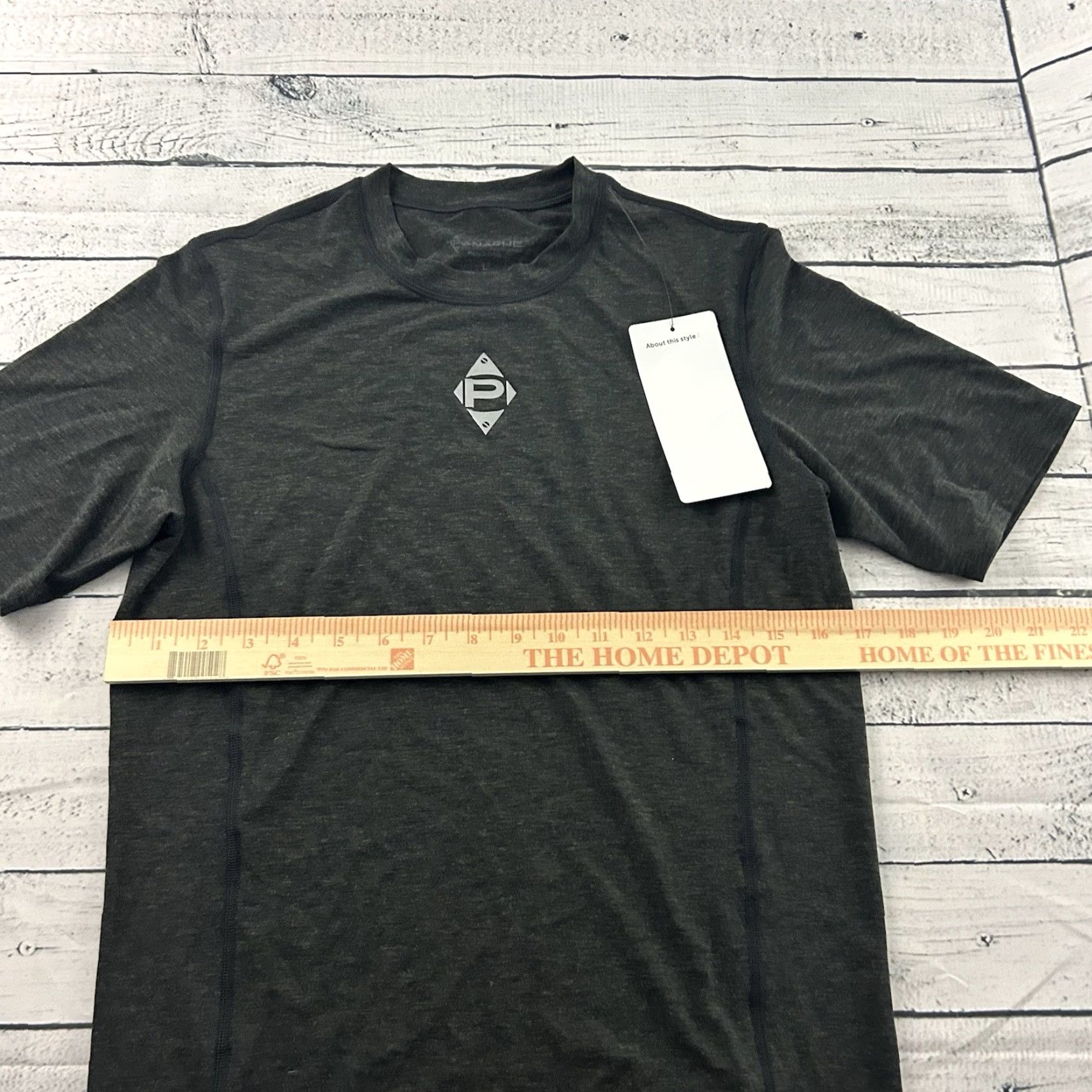 Vintage Panache Merino Blend Short Sleeve T Shirt Mens Large Dark Gray Size US L / EU 52-54 / 3 - 6 Thumbnail