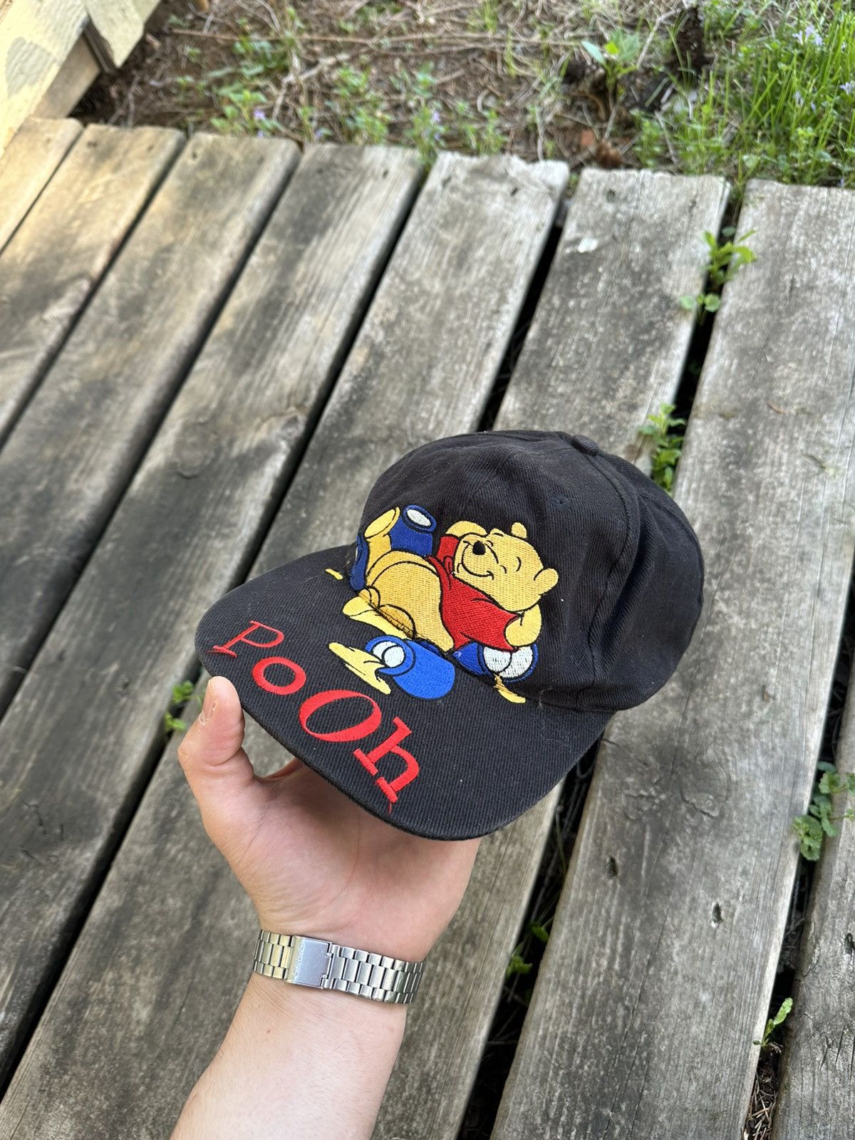 Disney 🔥Rare🔥Vintage Disney Cap Winnie Pooh Print Size ONE SIZE - 1 Thumbnail