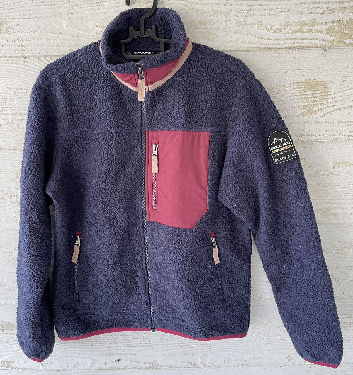 image of Black Yak Jacket Fleece Japan in Blue Red, Men's (Size Medium)