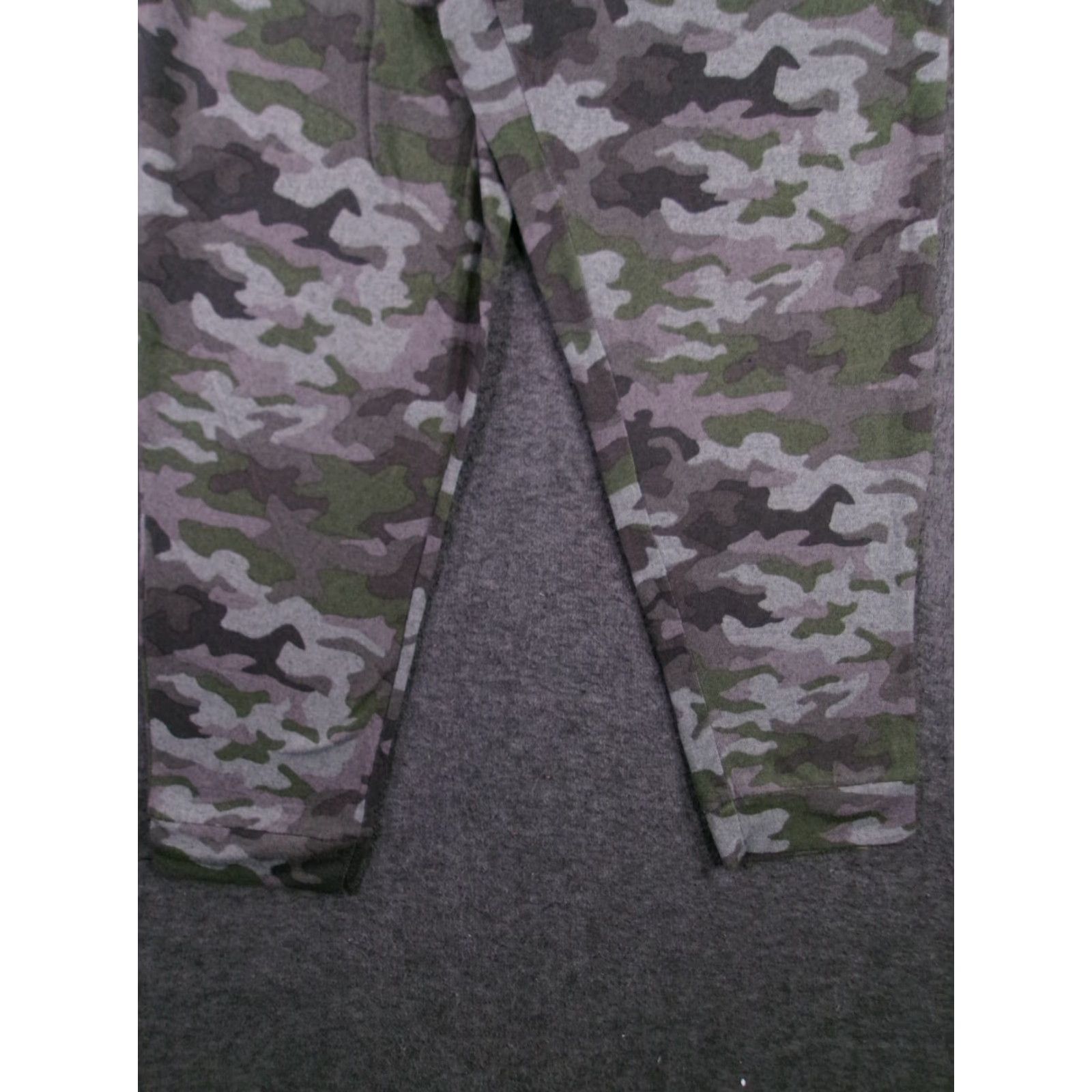 Vintage Time Tru Pants Women Large Camo Jogger Lounge Elastic Waist Drawstring Army Cozy Size 36" / US 14 / IT 50 - 3 Thumbnail