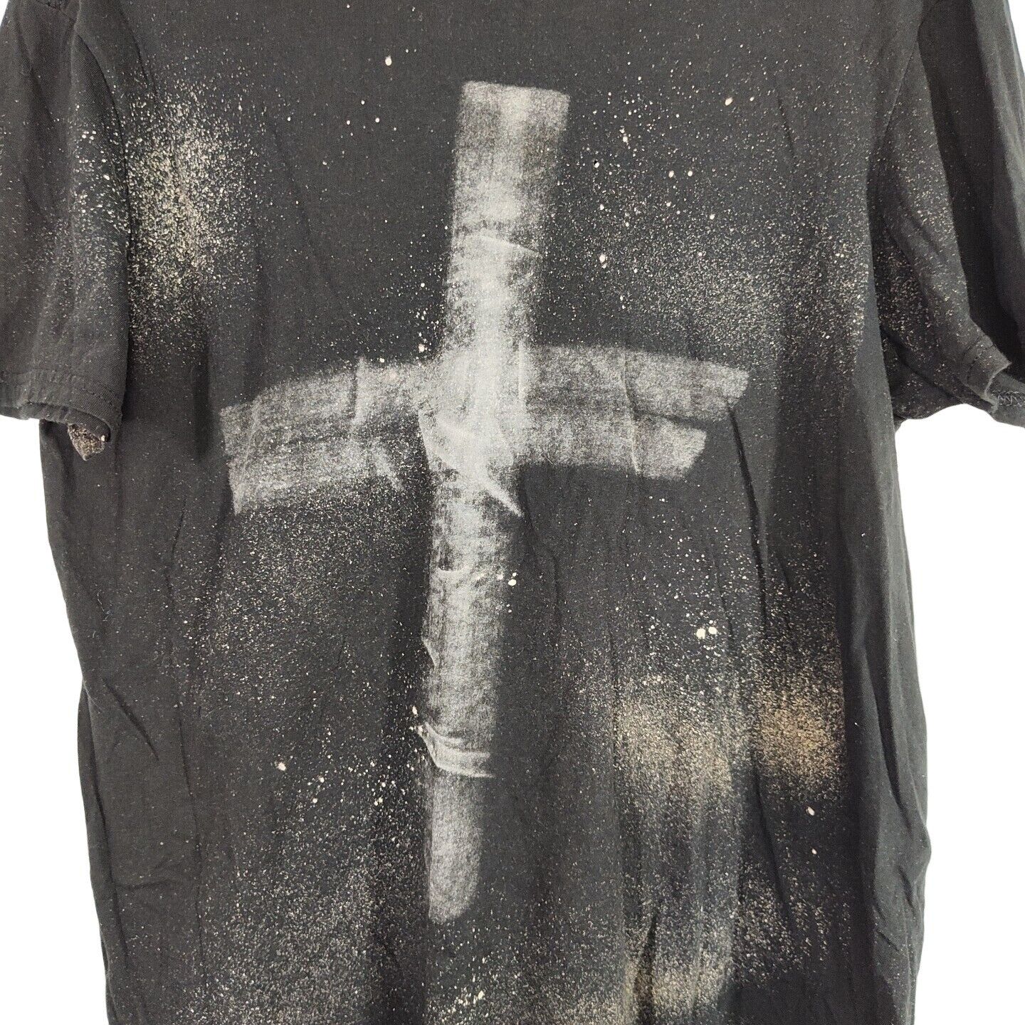 Other District Black Cross T-Shirt Shirt Bleach Spatter Size L Size L / US 10 / IT 46 - 2 Thumbnail