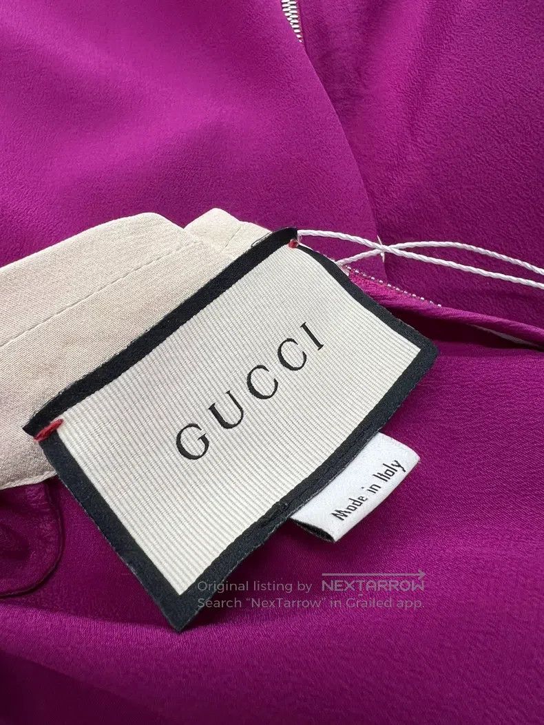 Gucci Gucci Doll collar bow silk short sleeves Size S / US 4 / IT 40 - 4 Thumbnail