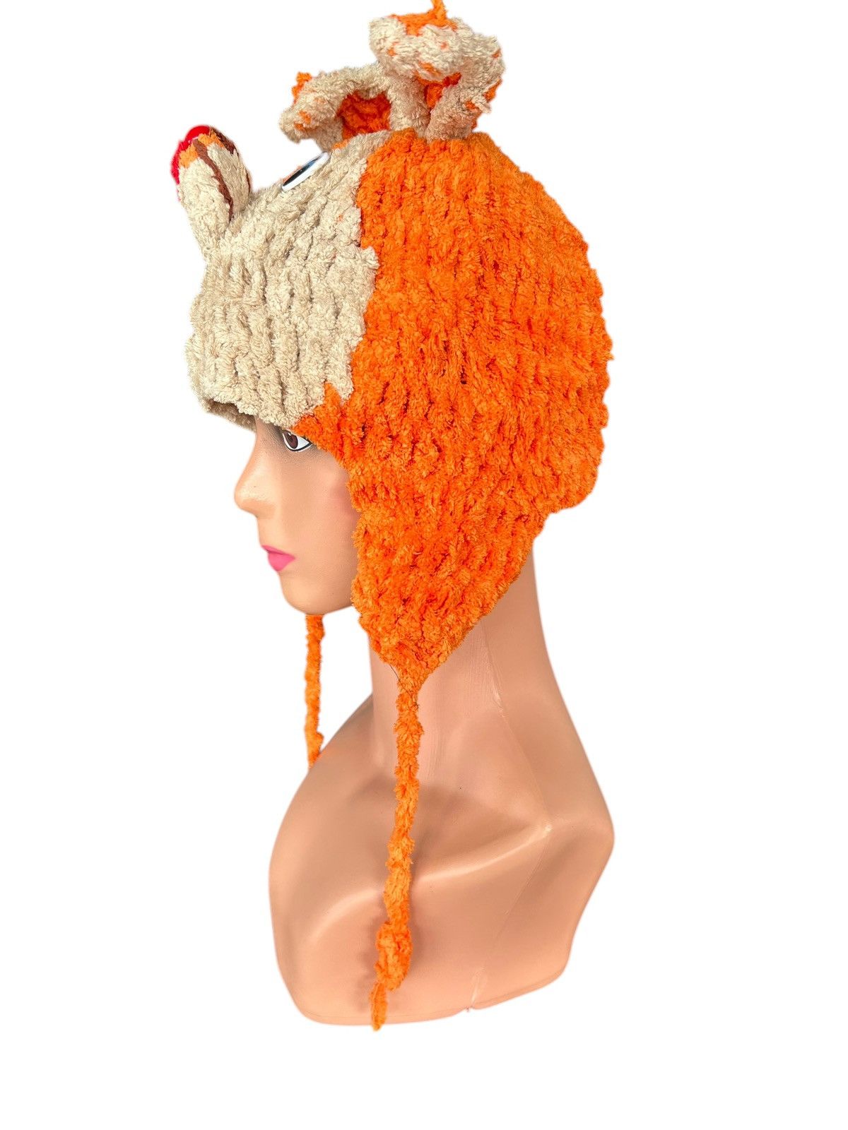 Japanese Brand × Kapital × Vintage Rare Crochet Knitted Bunny Beanie Hats Size ONE SIZE - 3 Thumbnail