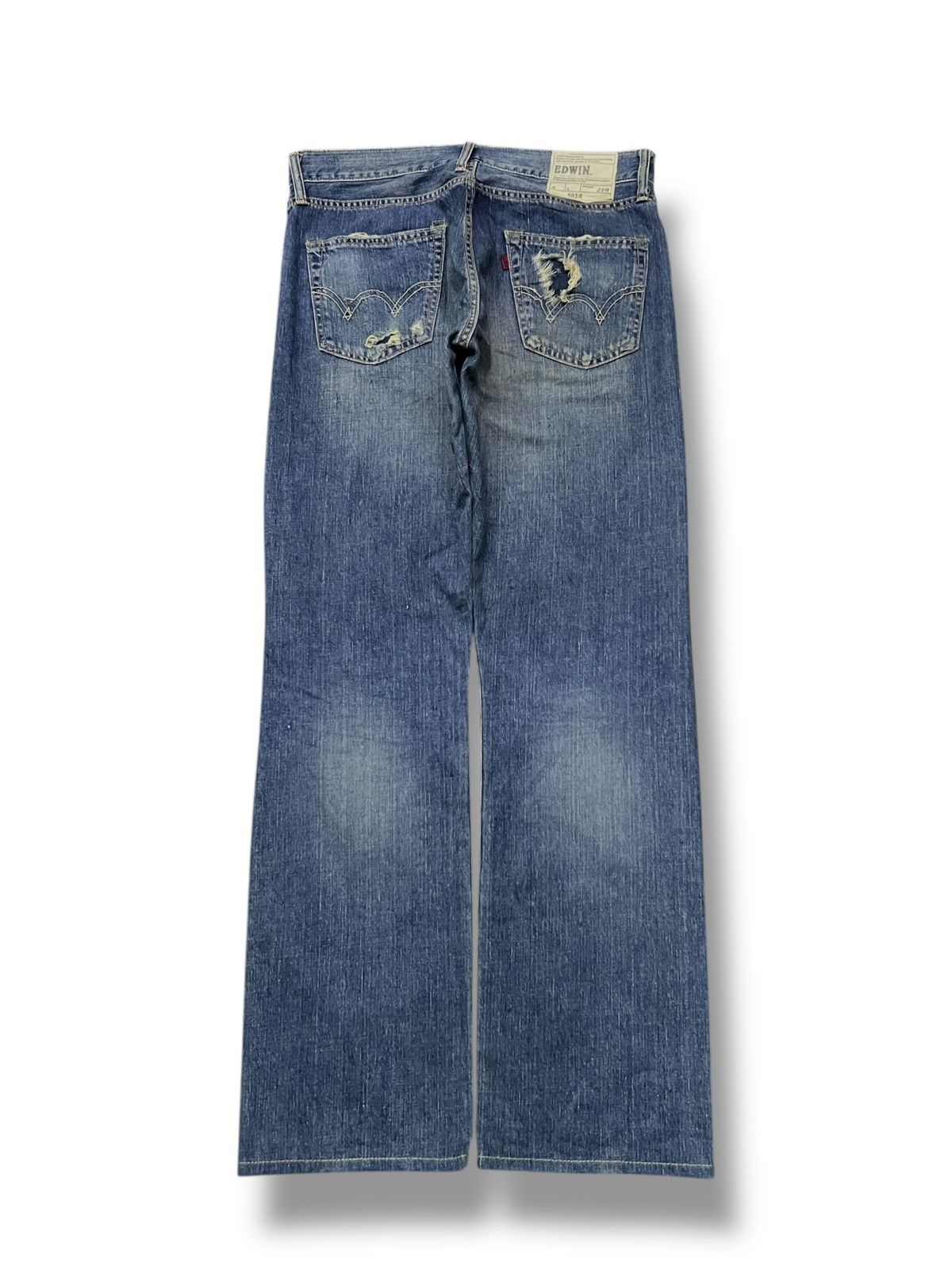 Edwin Vintage Edwin 503R Japan - Faded Wash, Distressed Denim Size US 34 / EU 50 - 3 Thumbnail