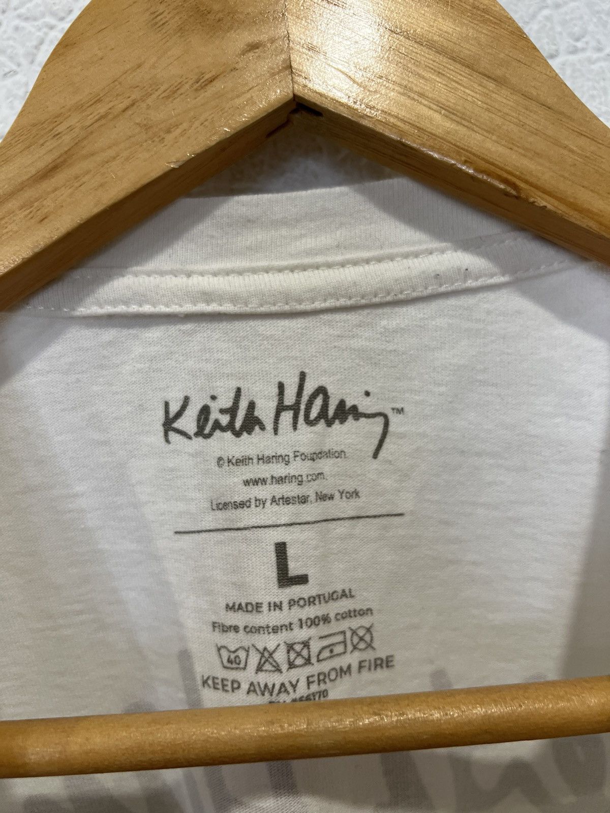 Keith Haring Keith Haring White T shirt Size US L / EU 52-54 / 3 - 3 Thumbnail