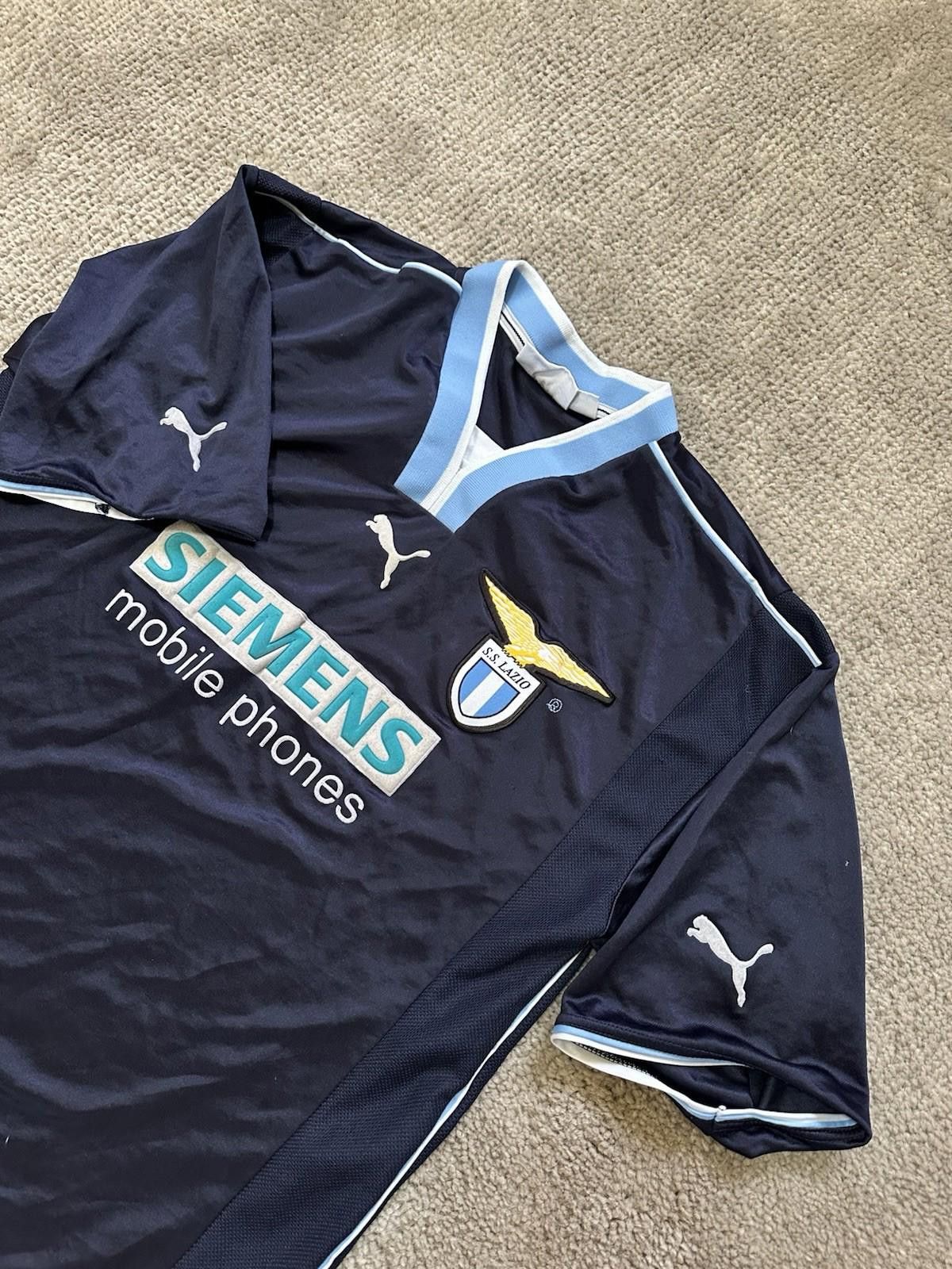 Puma Lazio 2000/01 Away Football Shirt Soccer Jersey Sz XL