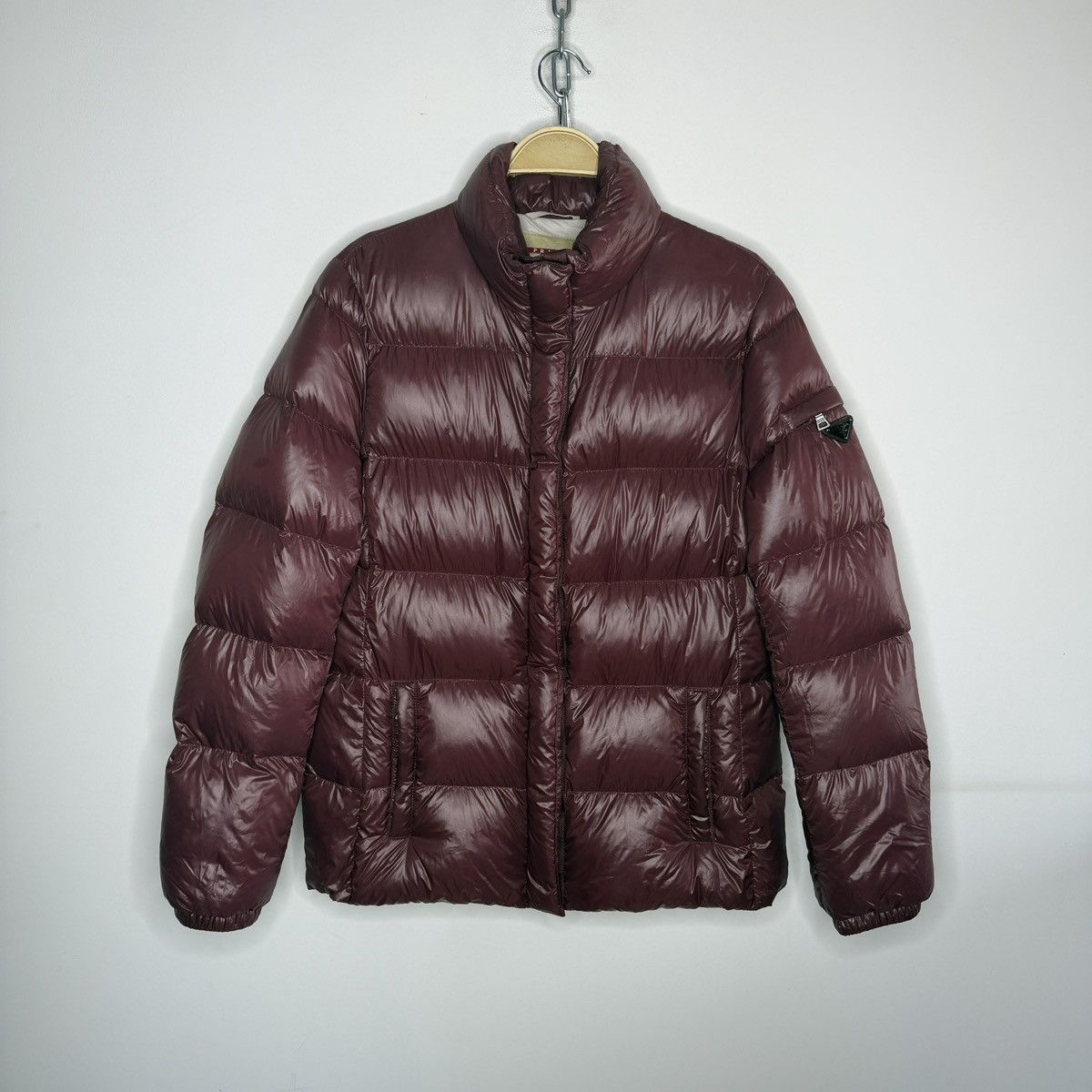 Prada Prada Rare Red Badge Yellow Puffer Down Jacket Size Tg