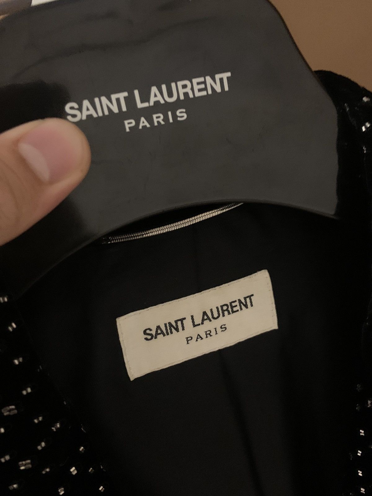 Saint Laurent Paris Saint Laurent 2020FW Stud- Embellished blazer Size US M / EU 48-50 / 2 - 3 Thumbnail