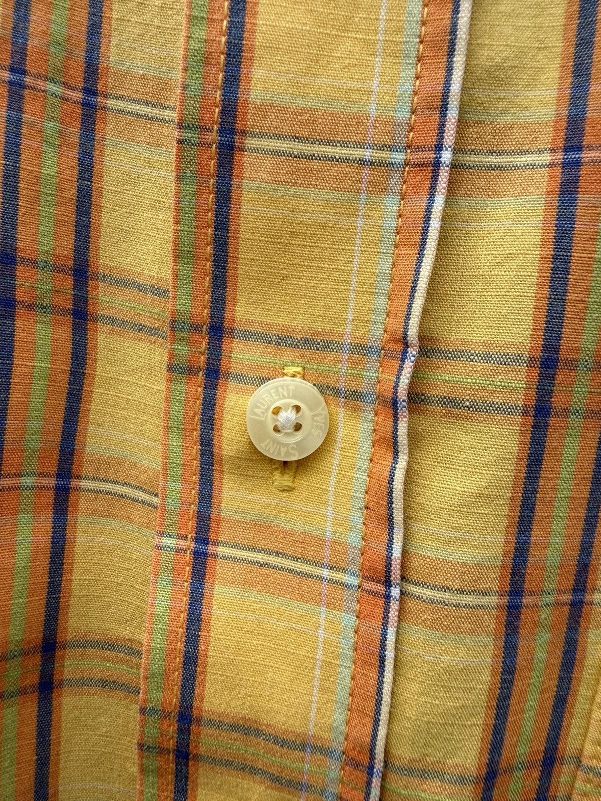 Yves Saint Laurent Ysl checked shirt Size US XL / EU 56 / 4 - 2 Thumbnail