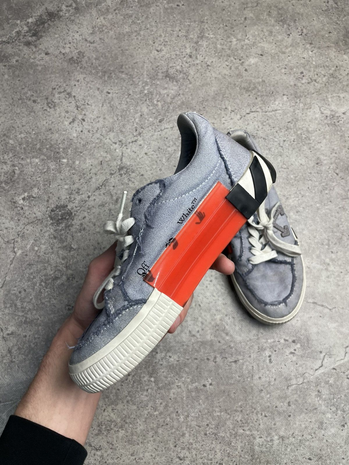 Off-White Off-White Vulcanized Low Sneakers Cotton size EU36 Size US 6 / IT 36 - 3 Thumbnail