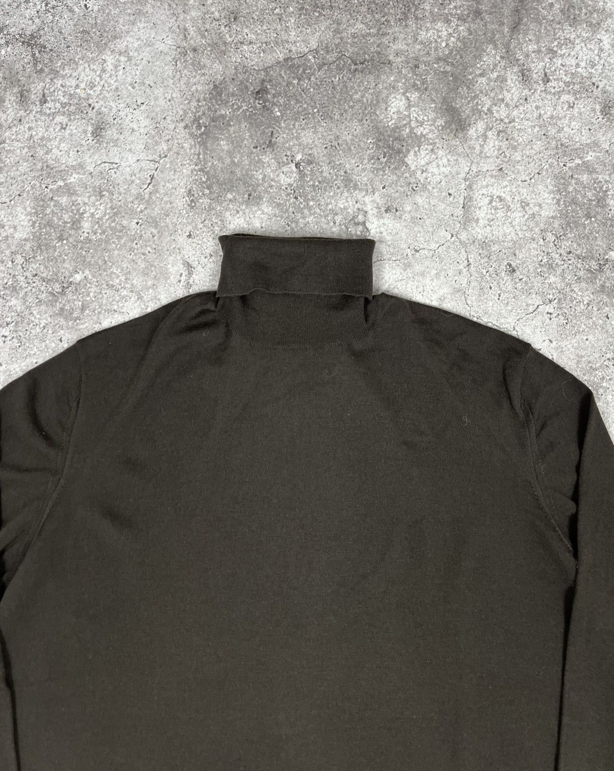 Ermenegildo Zegna Ermenegildo Zegna Lana Wool Sweater Turtle Neck Jumper Size US XXL / EU 58 / 5 - 4 Thumbnail