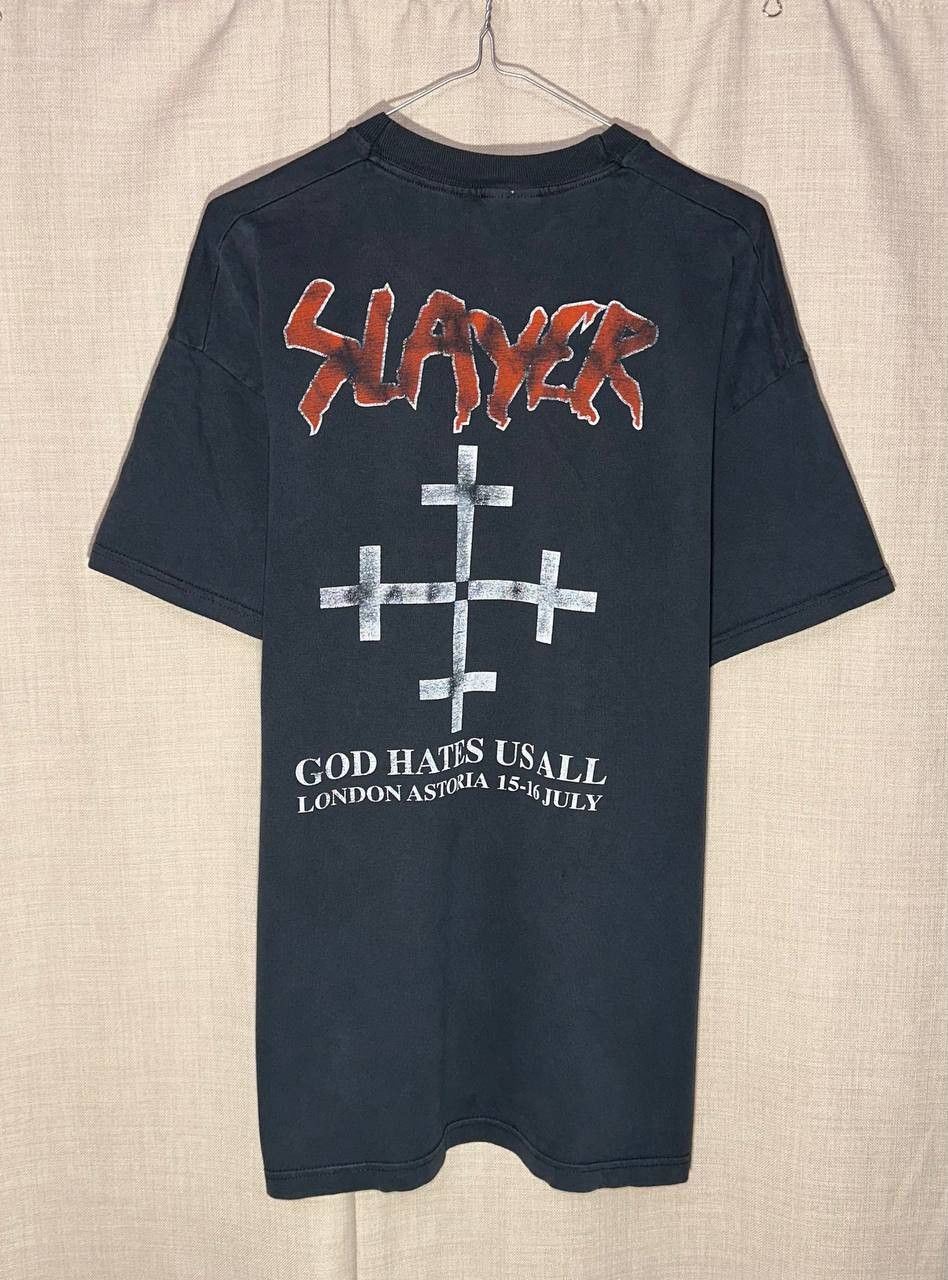 Other Slayer Band t Shirt God hates us all tour 2000s metal tee Size US XL / EU 56 / 4 - 2 Thumbnail