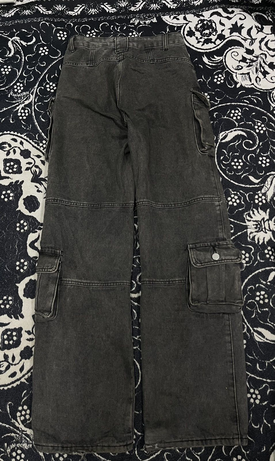 Japanese Brand 2000s BALENCIAGA INSPIRED MULTIPOCKET JEANS BAGGY Size 26" / US 2 / IT 38 - 3 Thumbnail