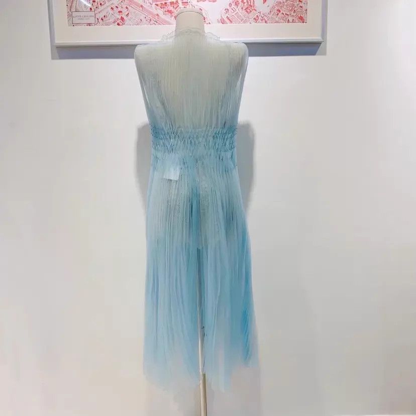 Ermanno Scervino ERMANNO SCERVINO Blue Two-Piece Dress 42 Size M / US 6-8 / IT 42-44 - 2 Thumbnail