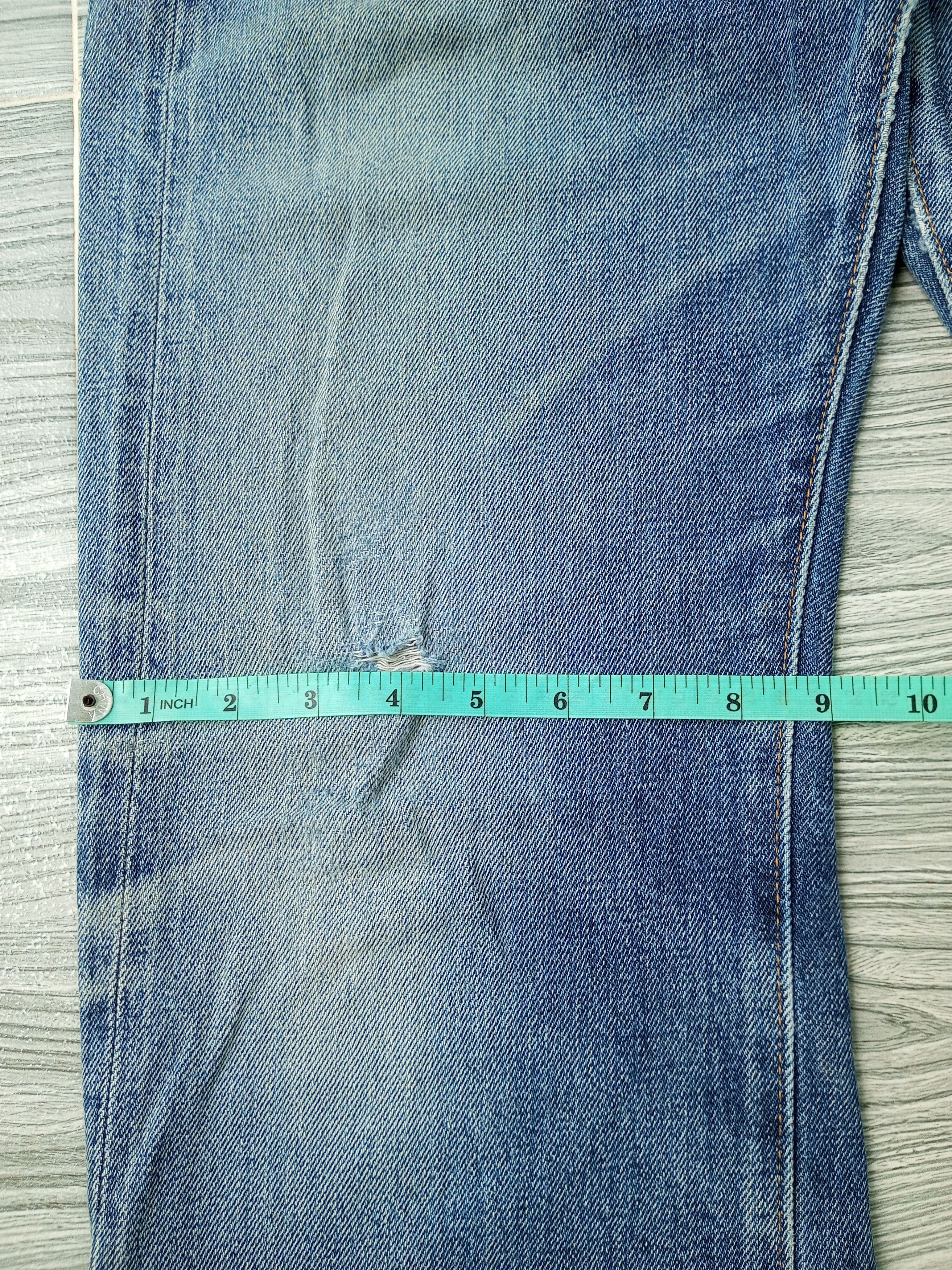 Denime × Japanese Brand Vintage Denime Selvedge Japan Crazy Distress Mud Wash Size US 34 / EU 50 - 5 Thumbnail