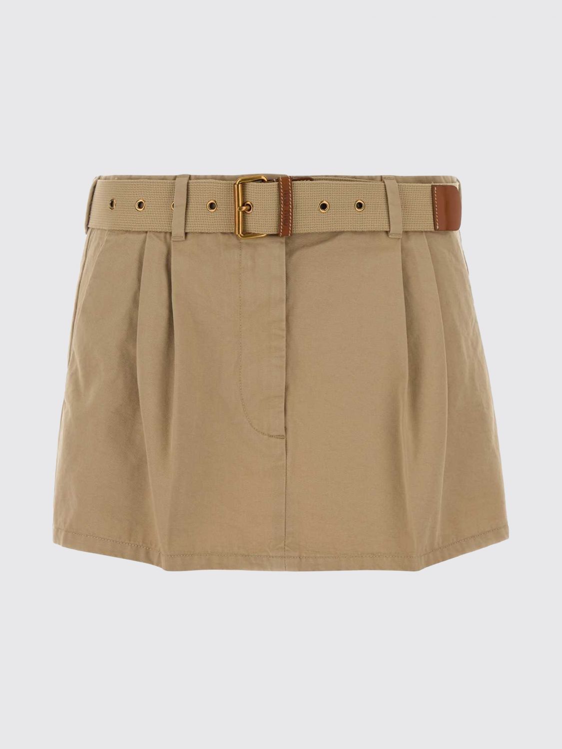 Miu Miu Miu Miu Skirt Woman Beige Size 27" / US 4 / IT 40 - 1 Preview