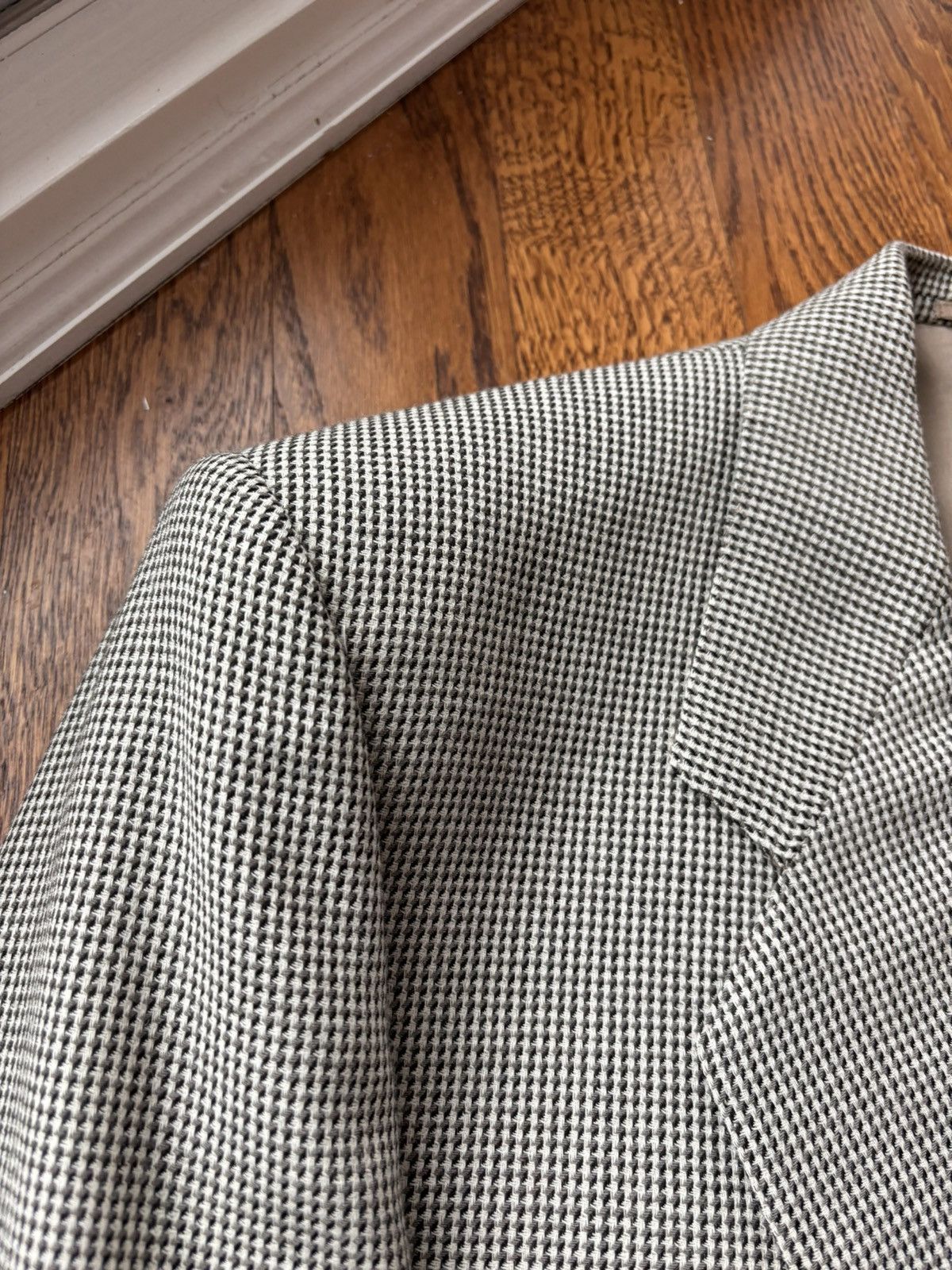 Gianfranco Ferre × Vintage Vintage Gianfranco Ferre Suit Houndstooth Two Piece Wool 54R Size 54R - 6 Thumbnail