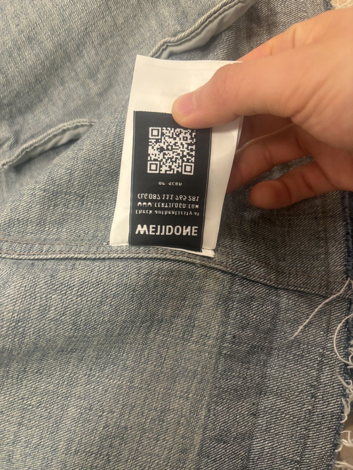 WE11DONE We11done Blue Distressed Denim Jacket Size US M / EU 48-50 / 2 - 4 Thumbnail