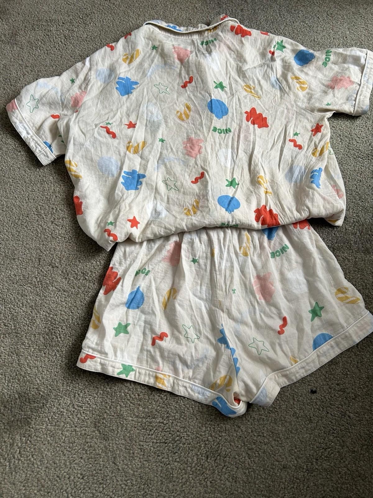 Designer Sarah's Day X White Fox Christmas Pyjamas Beige - Sz S (006) Size ONE SIZE - 8 Thumbnail