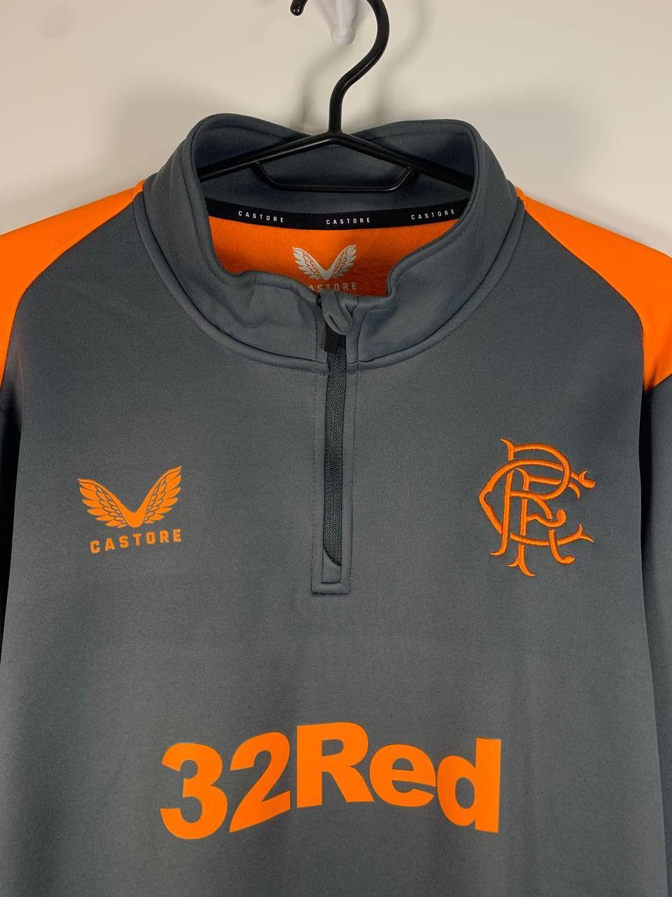 Castore Rangers FC Training Top — Castore — Grey/Orange Size US XL / EU 56 / 4 - 3 Thumbnail