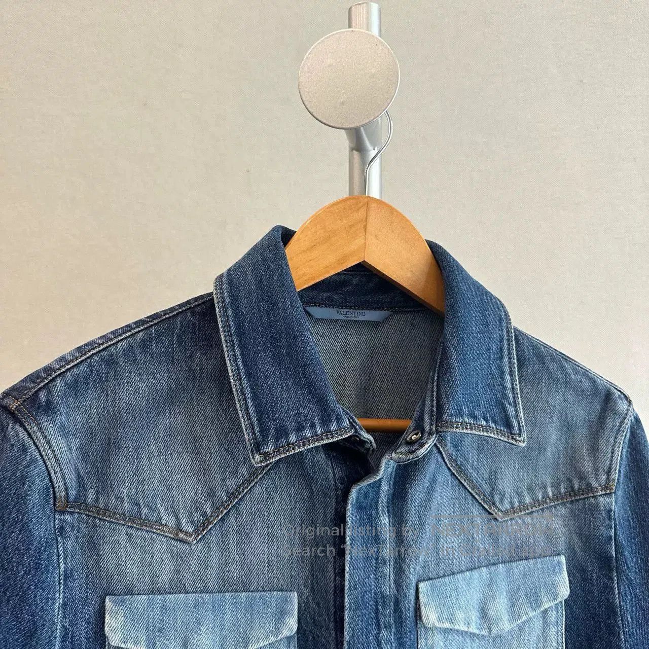 Valentino VALENTINO Denim Button-Up Shirt. Size US M / EU 48-50 / 2 - 3 Thumbnail