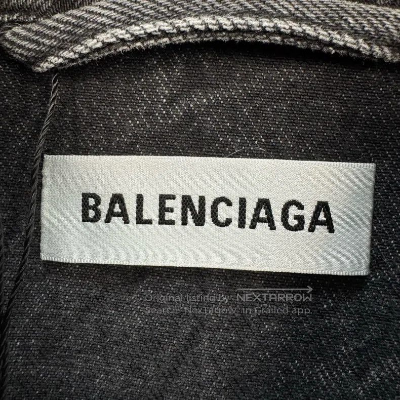 Balenciaga Balenciaga Mastercard logo embroidered denim jacket Size XXS / US 00 / IT 34 - 5 Thumbnail