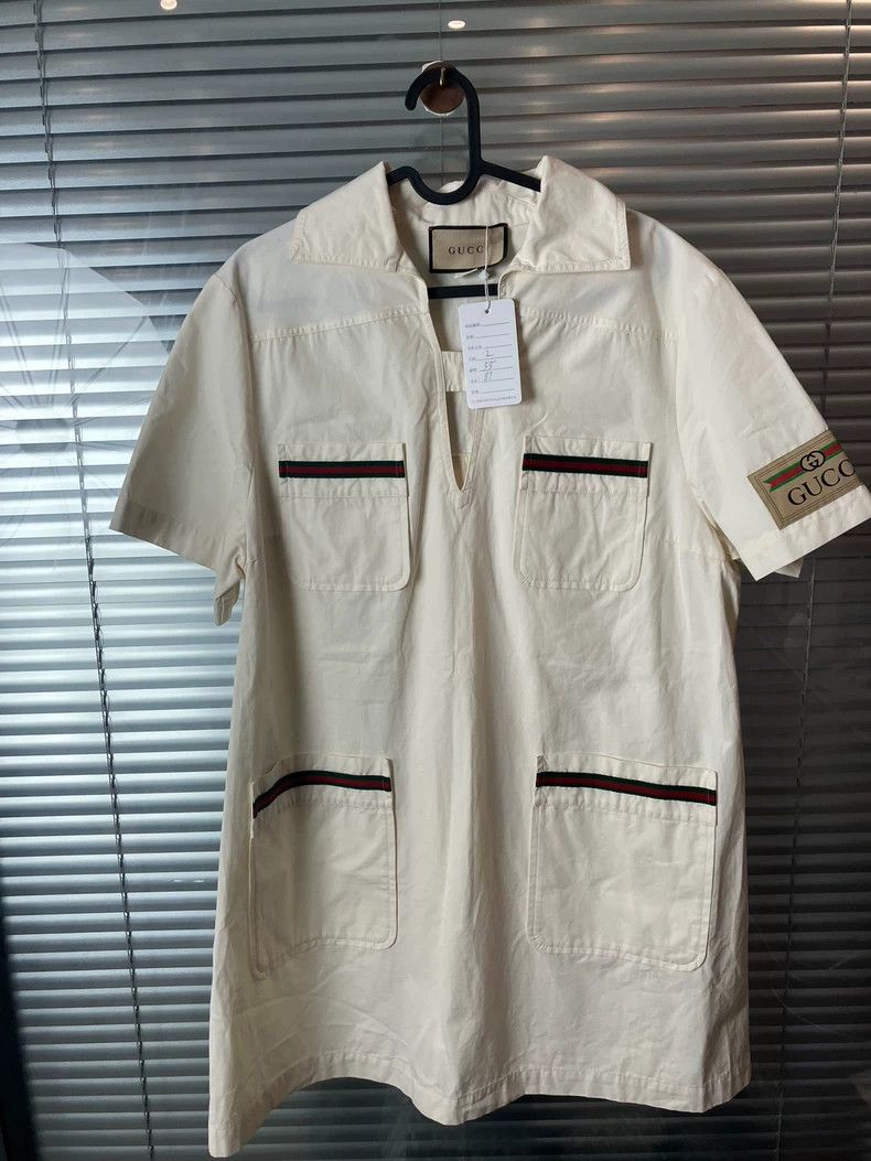 Gucci Beige Double G Work Dress