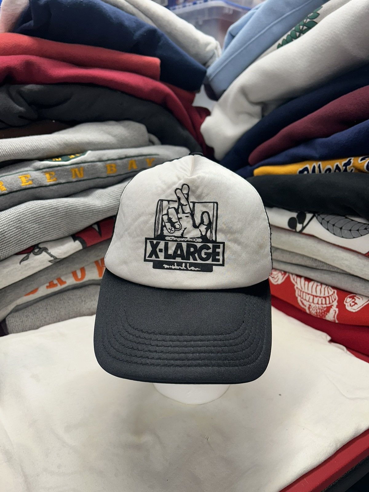 Vintage × Xlarge Crazy Vintage Y2K Skater Grunge XLarge Trucker Snapback Hat Size ONE SIZE - 2 Thumbnail