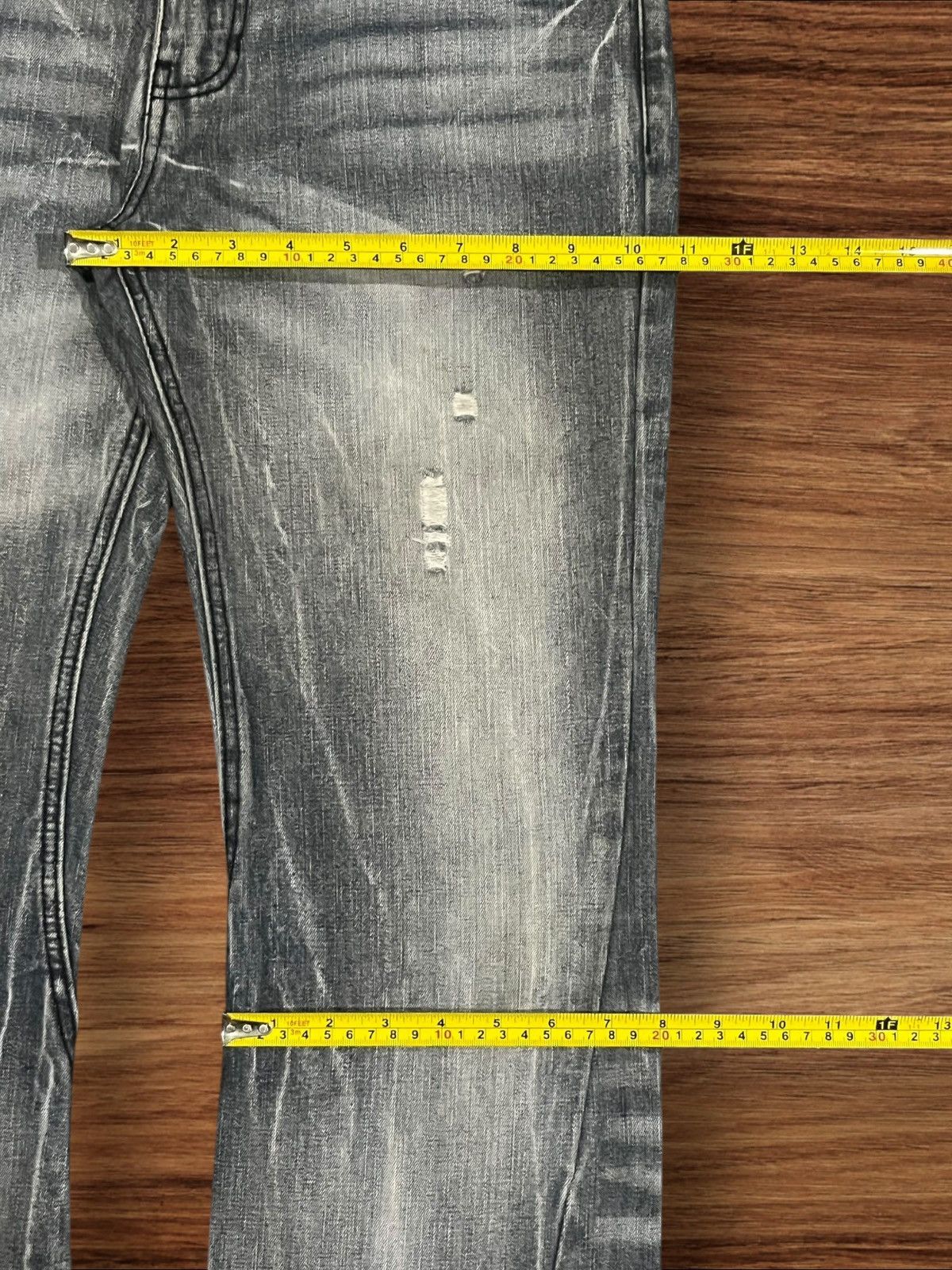 Japanese Brand × Tornado Mart Black Bacarra Y2K Distressed Whiskering Grunge Flare Jeans Size US 30 / EU 46 - 16 Thumbnail