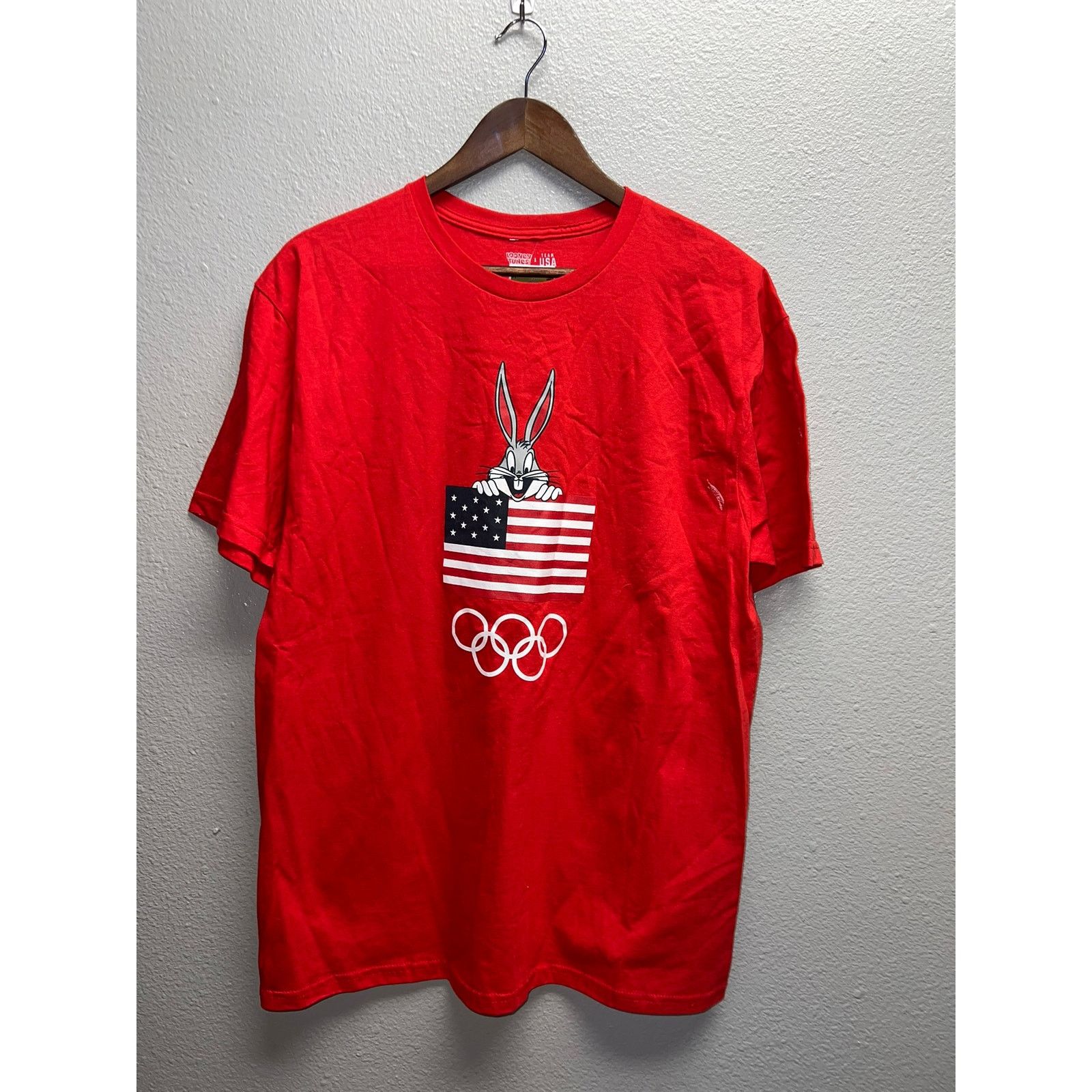 USA Olympics Looney Tunes USA Olmypics Shirt United States Olympic Tee L Size US L / EU 52-54 / 3 - 1 Thumbnail
