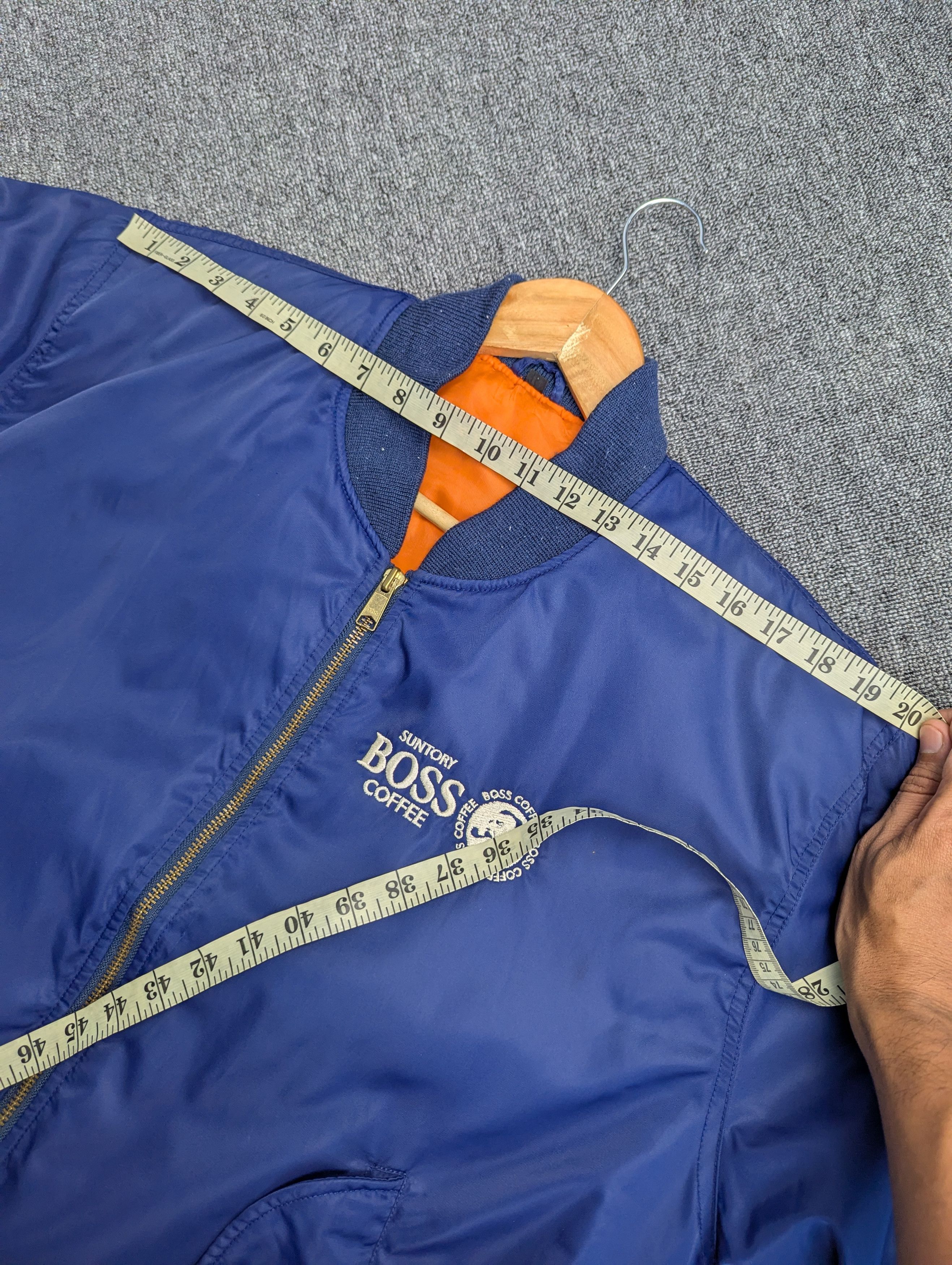Japanese Brand Vintage 90s Suntory Coffee Boss Bomber Flight Jacket Size US L / EU 52-54 / 3 - 19 Thumbnail