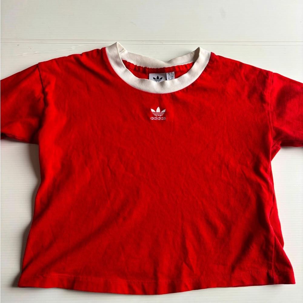 Adidas Women's Adidas Original Red Crop Top Size S / US 4 / IT 40 - 1 Thumbnail