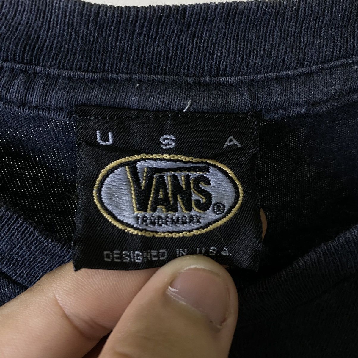 Vans Vintage 1990s Vans USA Skateboard Skater T Shirt Size US L / EU 52-54 / 3 - 3 Thumbnail