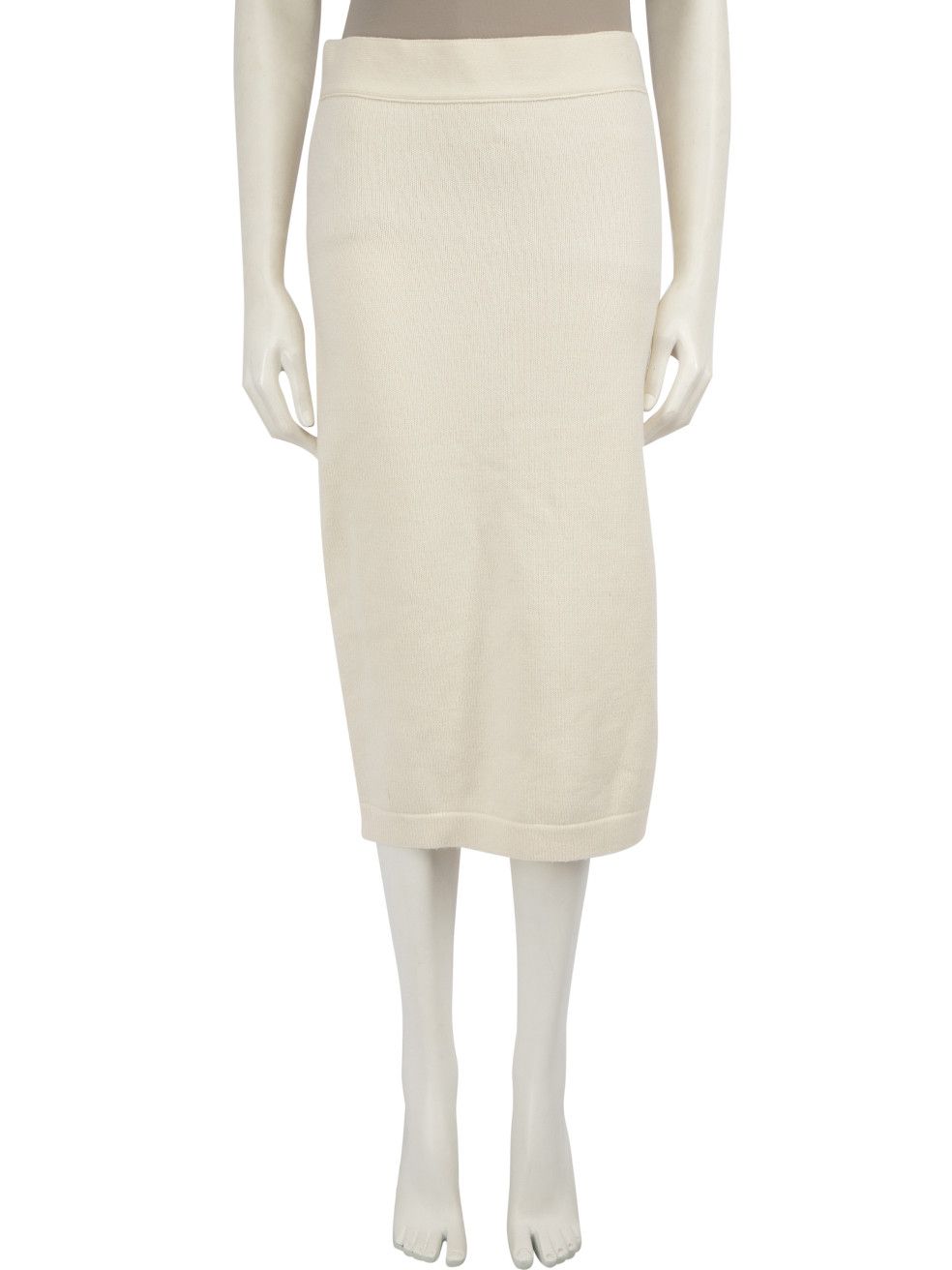 Tom Ford Ecru Cashmere Midi Skirt Size 28" / US 6 / IT 42 - 1 Thumbnail