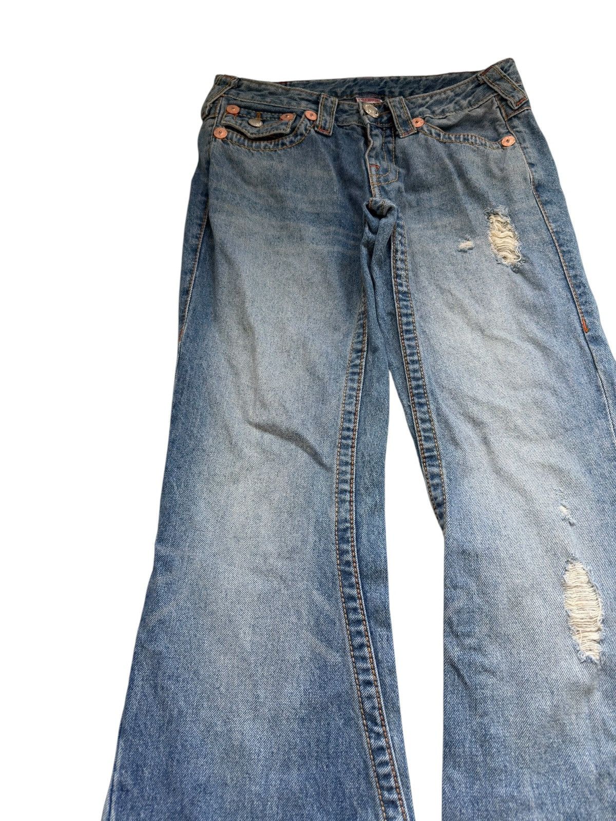 True Religion True Religion Washed Faded Flared Bootcut Jeans Joey Big T Size 28" / US 6 / IT 42 - 14 Thumbnail