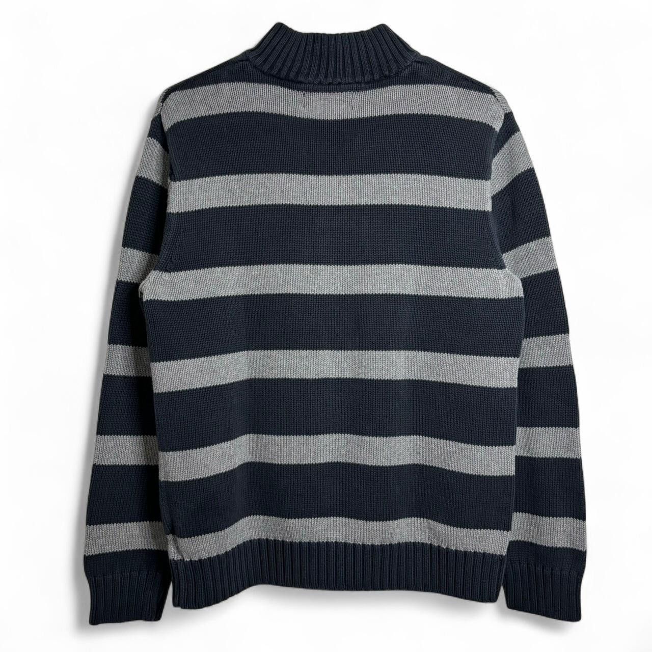 Chaps × Chaps Ralph Lauren Vintage Style Ralph Lauren Chaps Striped Grey Knit Sweater Size US S / EU 44-46 / 1 - 7 Thumbnail