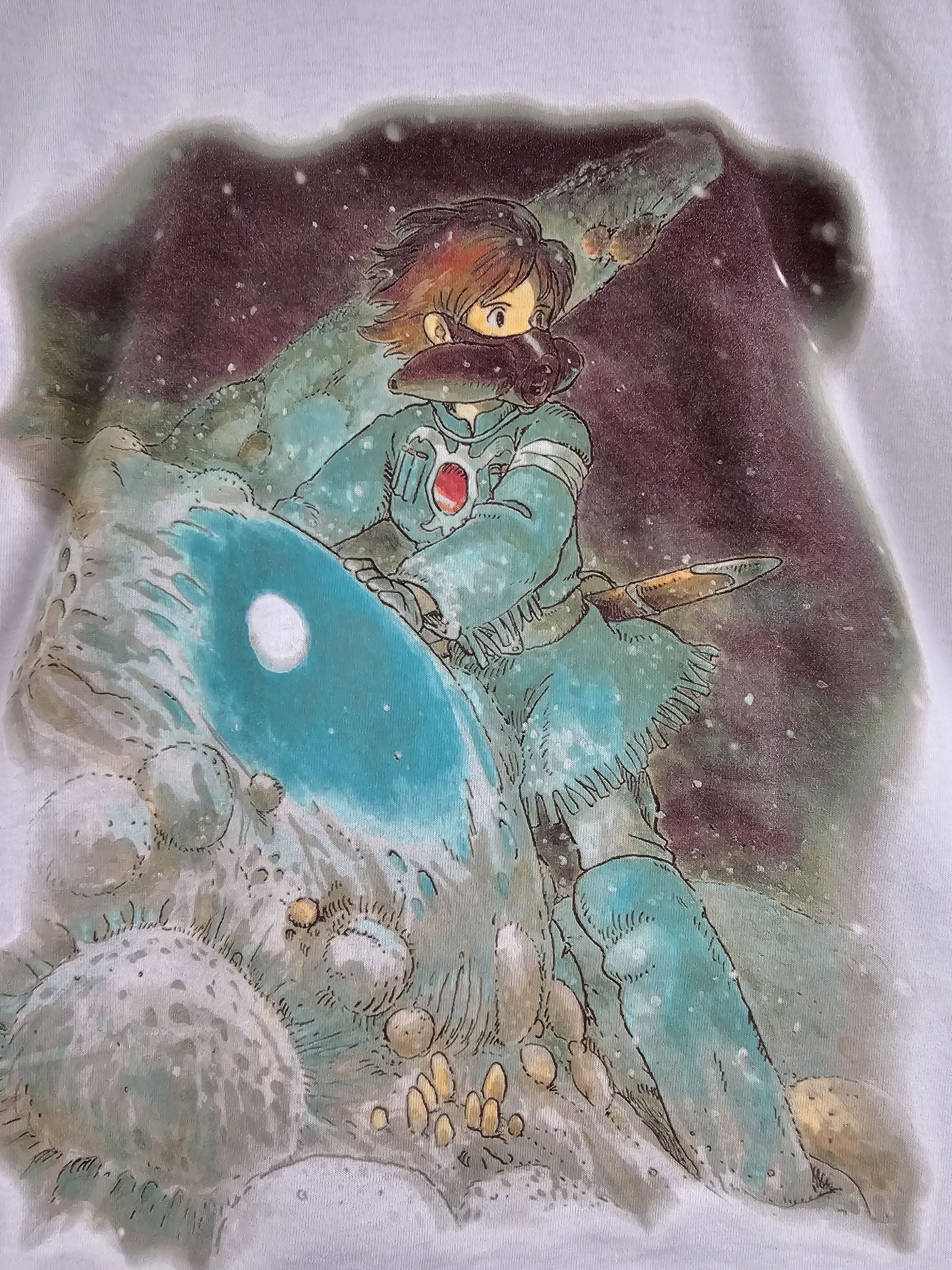 Anime × Vintage 2000 Ghibli Miyazaki's Nausicaa Anime Tee 21.5" 28.5" Size US M / EU 48-50 / 2 - 3 Thumbnail