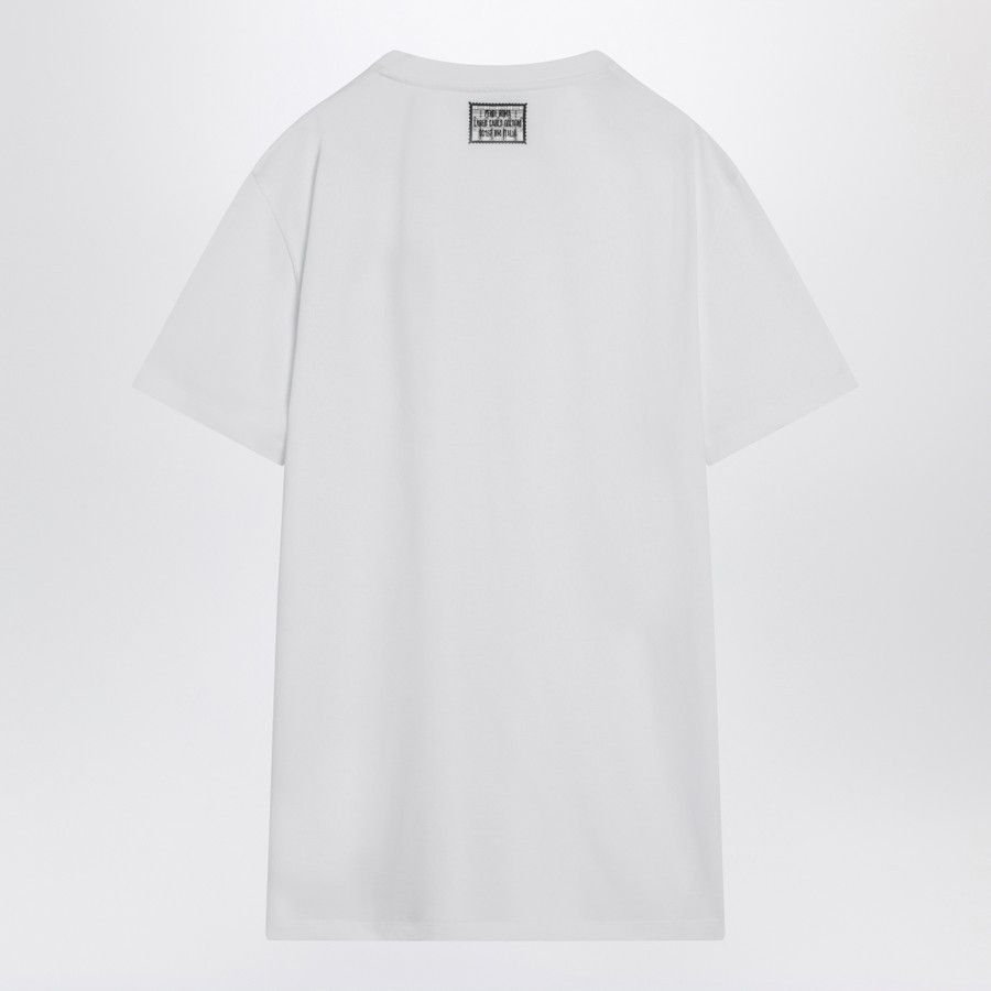 Fendi o1d2blof0226 Cotton T-Shirt in White Size US S / EU 44-46 / 1 - 2 Thumbnail