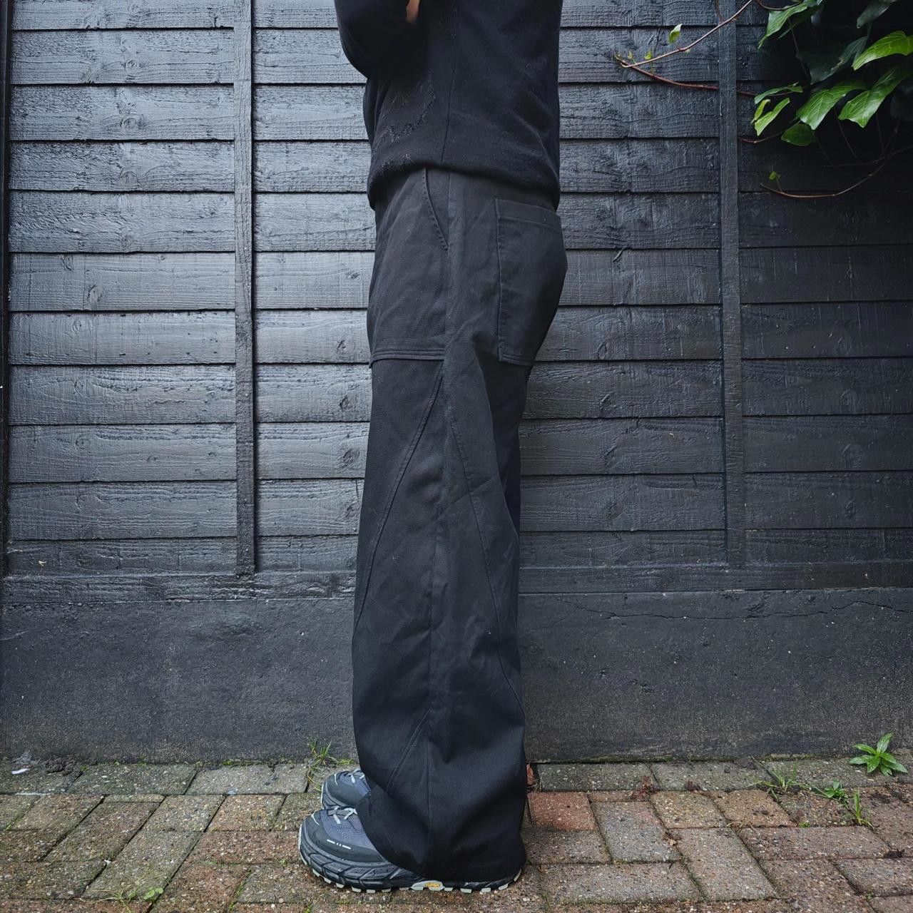 Other 49Percent Black Wide Fatigue Pants Size US 30 / EU 46 - 3 Thumbnail