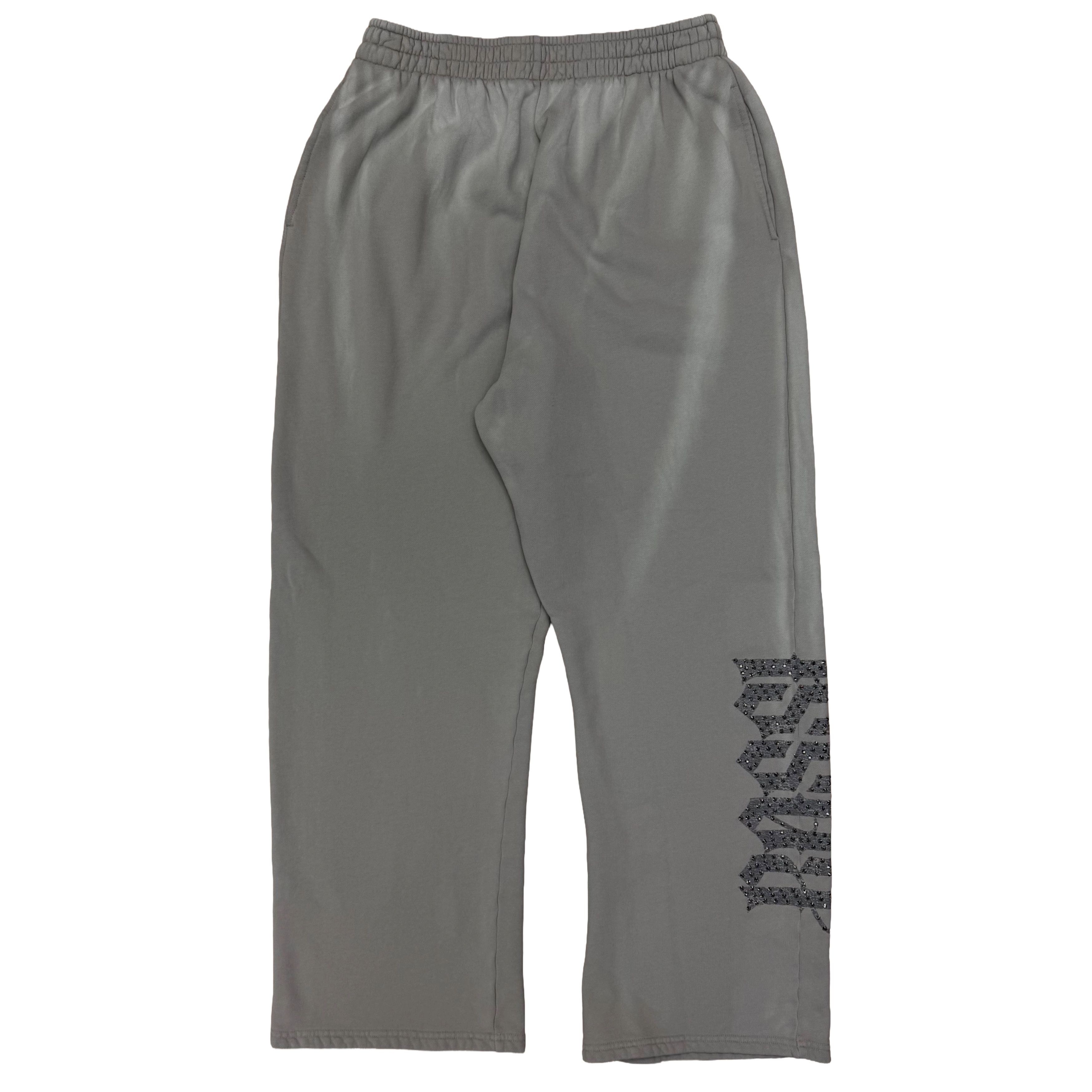 Bossi Sportswear Bossi Rhinestone Logo Sweatpants Washed Grey/Grey Size US 38 / EU 54 - 1 Preview