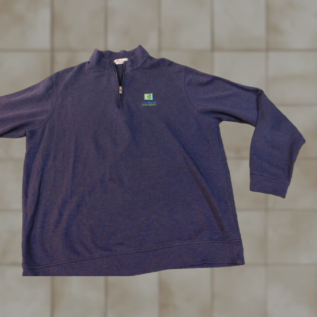 Peter Millar Peter Millar Crown Comfort Pullover XL Mens Purple Knit Sweater Golf Stretch Regular Mock Neck Long Sleeve) Size US XL / EU 56 / 4 - 1 Thumbnail