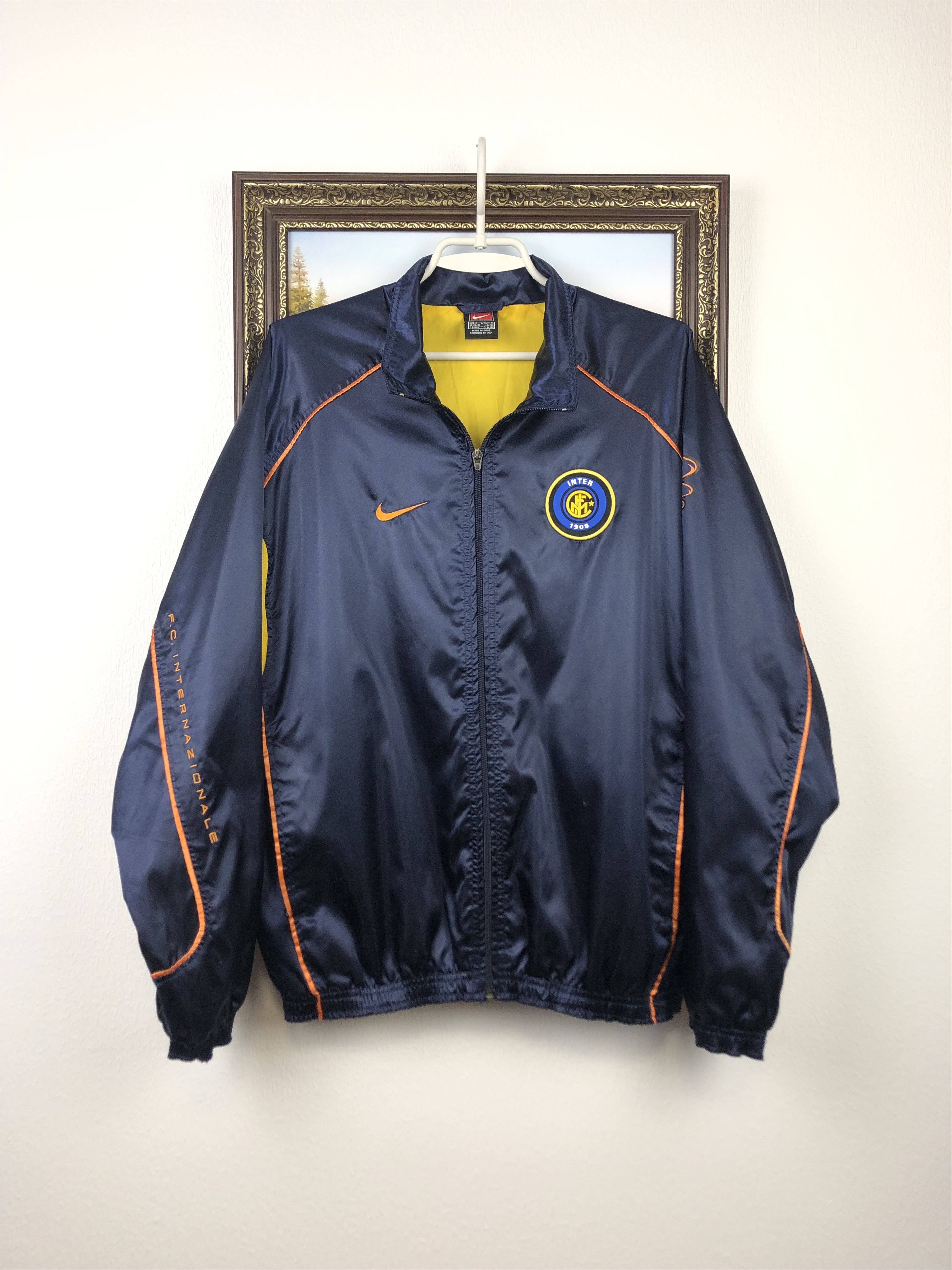Nike Vintage 90's Nike Internazionale Inter Jacket Soccer Track Size US S / EU 44-46 / 1 - 1 Thumbnail