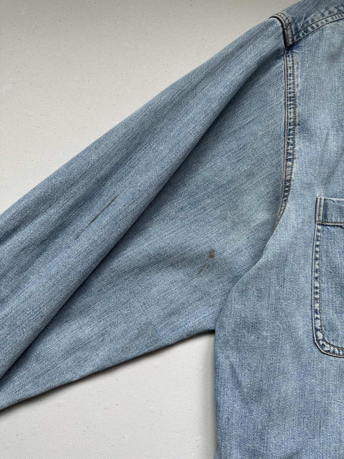 DKNY Vintage 90s Dkny Denim Shirt Oversized Button Up Shirt Size US XL / EU 56 / 4 - 8 Thumbnail